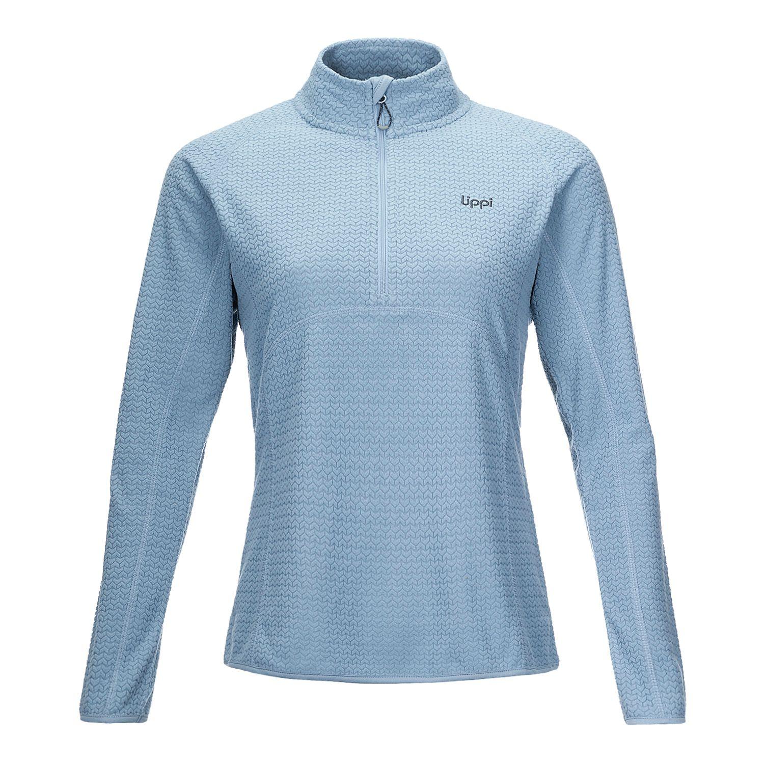 Poleron Mujer Jacaranda Nano-F 14 Zip Celeste Lippi-0