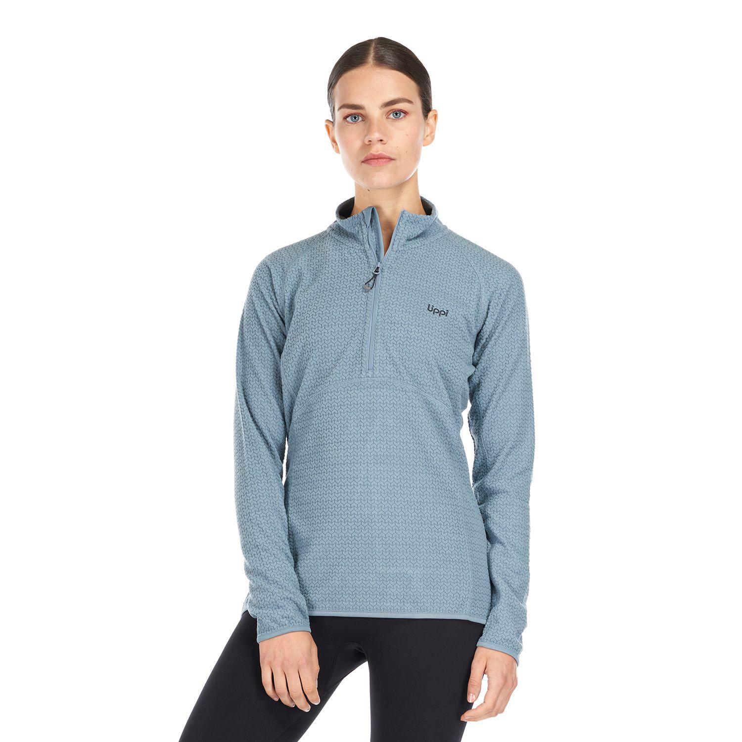 Poleron Mujer Jacaranda Nano-F 14 Zip Celeste Lippi-1