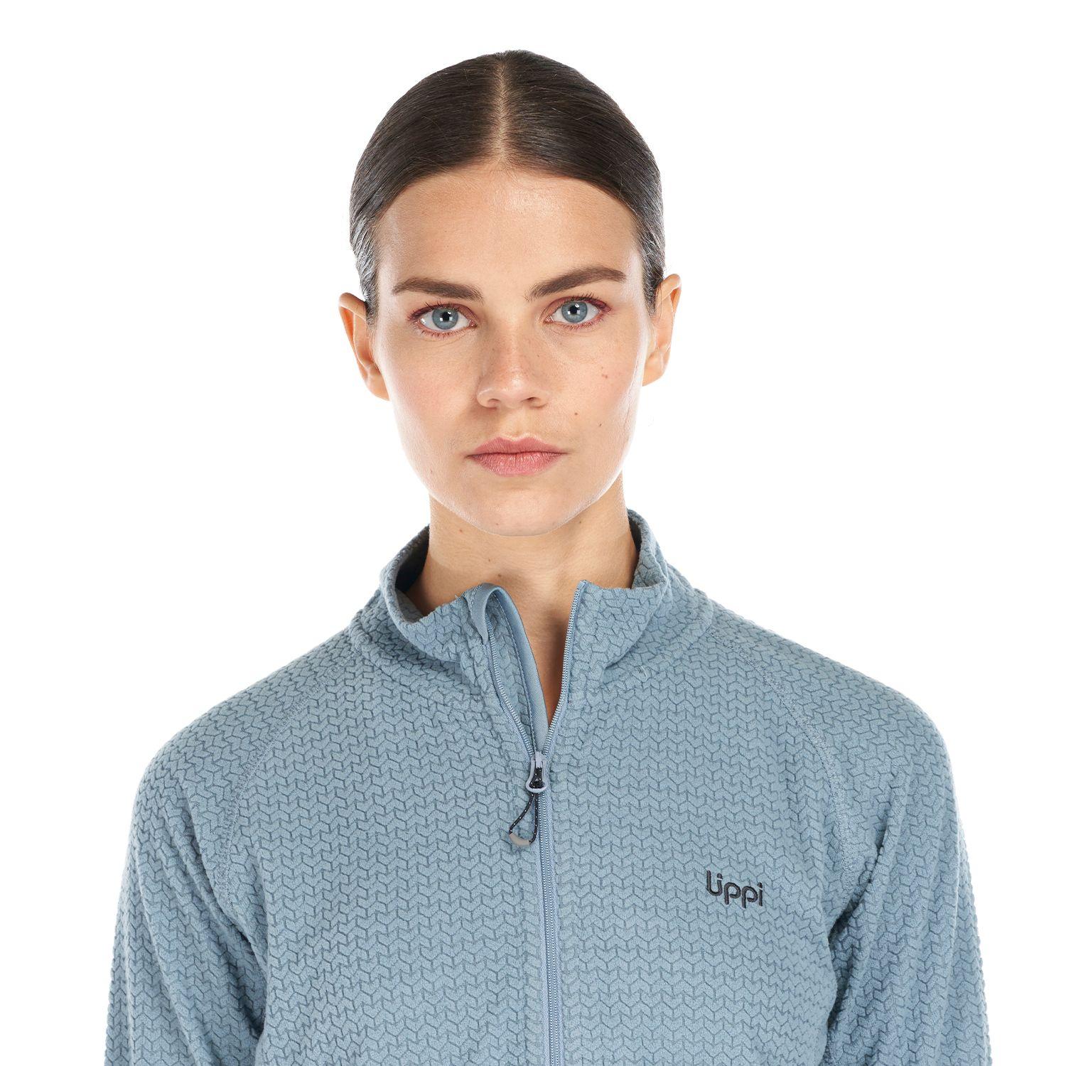 Poleron Mujer Jacaranda Nano-F 14 Zip Celeste Lippi-6