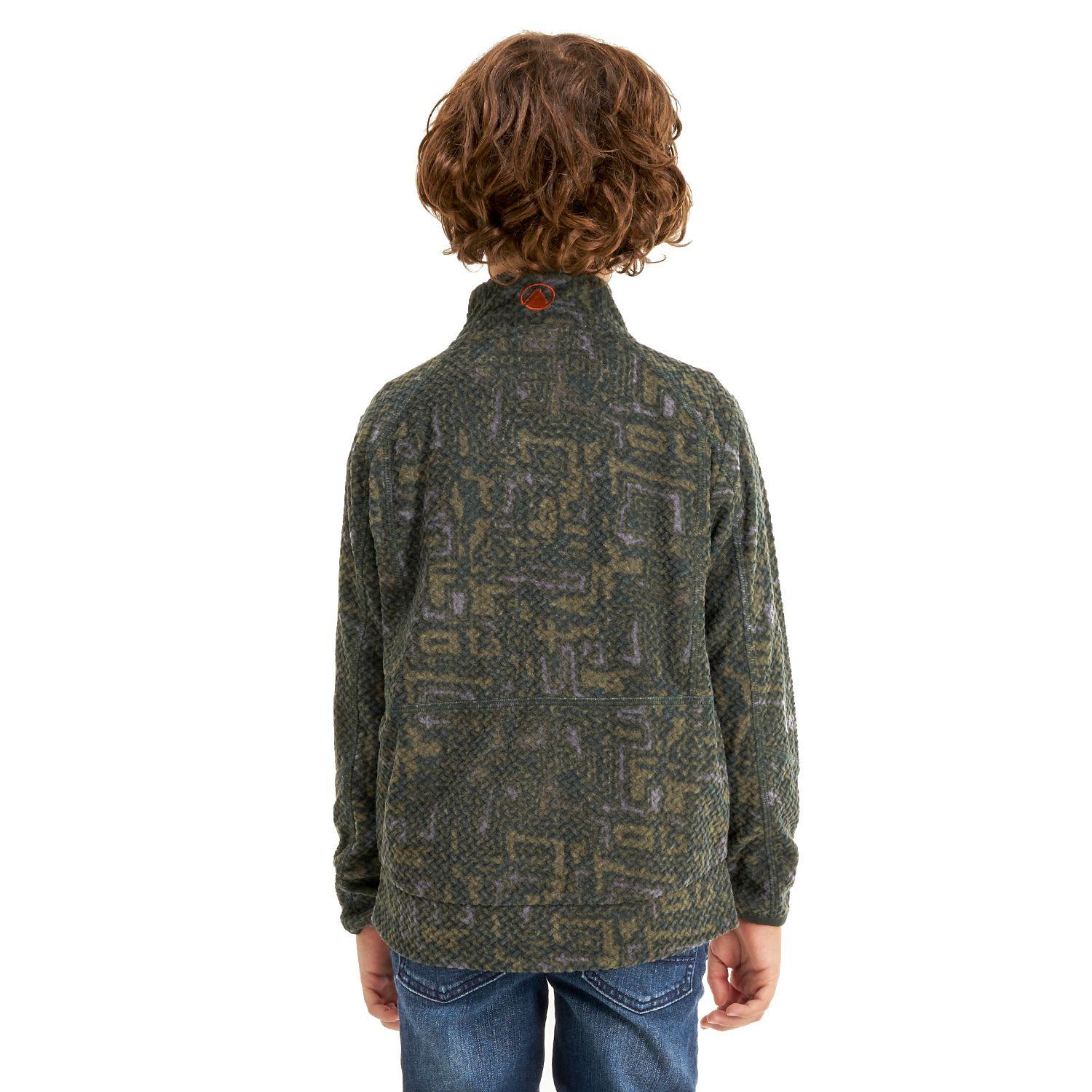 Poleron Niño Saltamontes Nano-F 1/4 Zip Print Verde Lippi I20-3