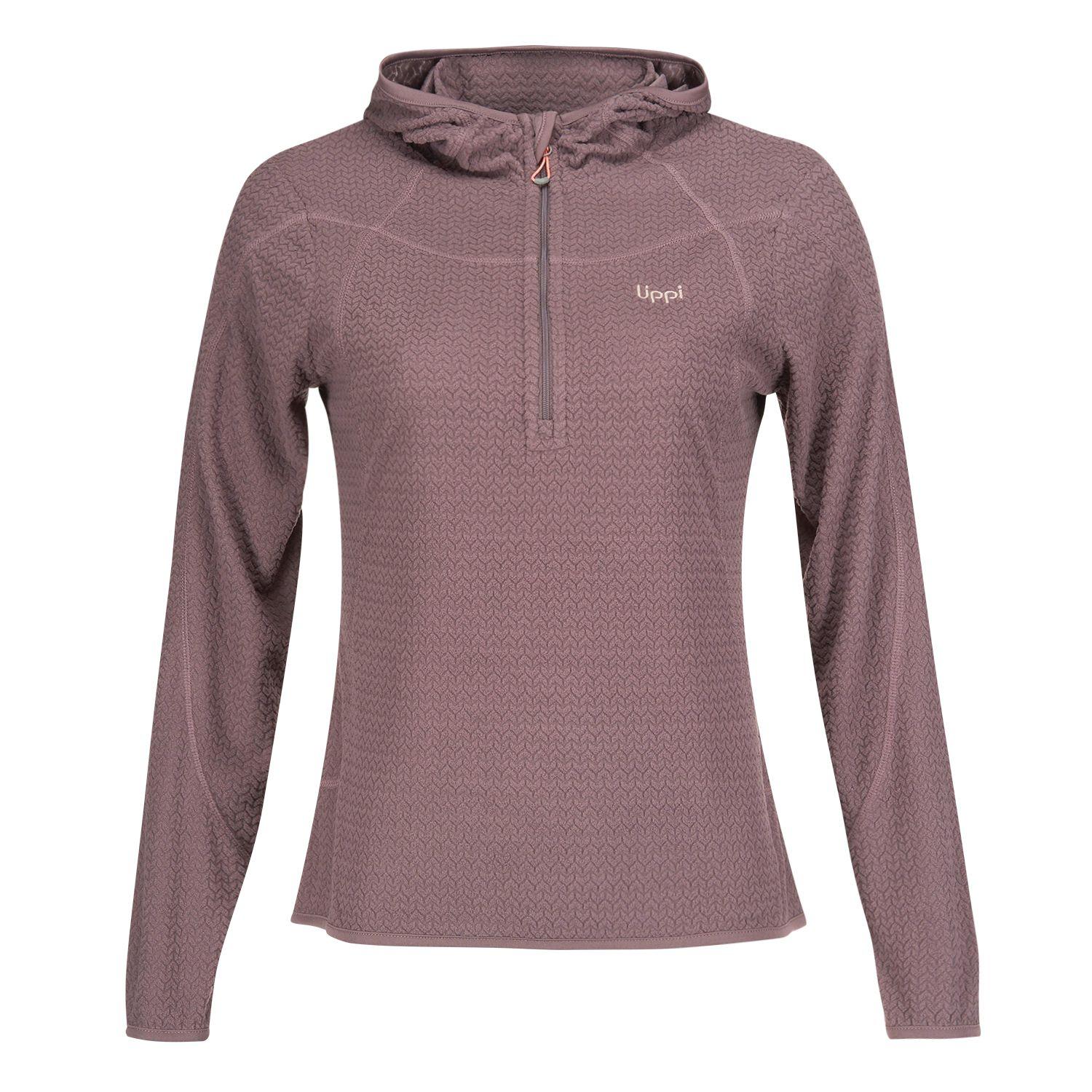 Poleron Mujer Jacaranda Nano-F 14 Zip Hoody Malva Lippi-0
