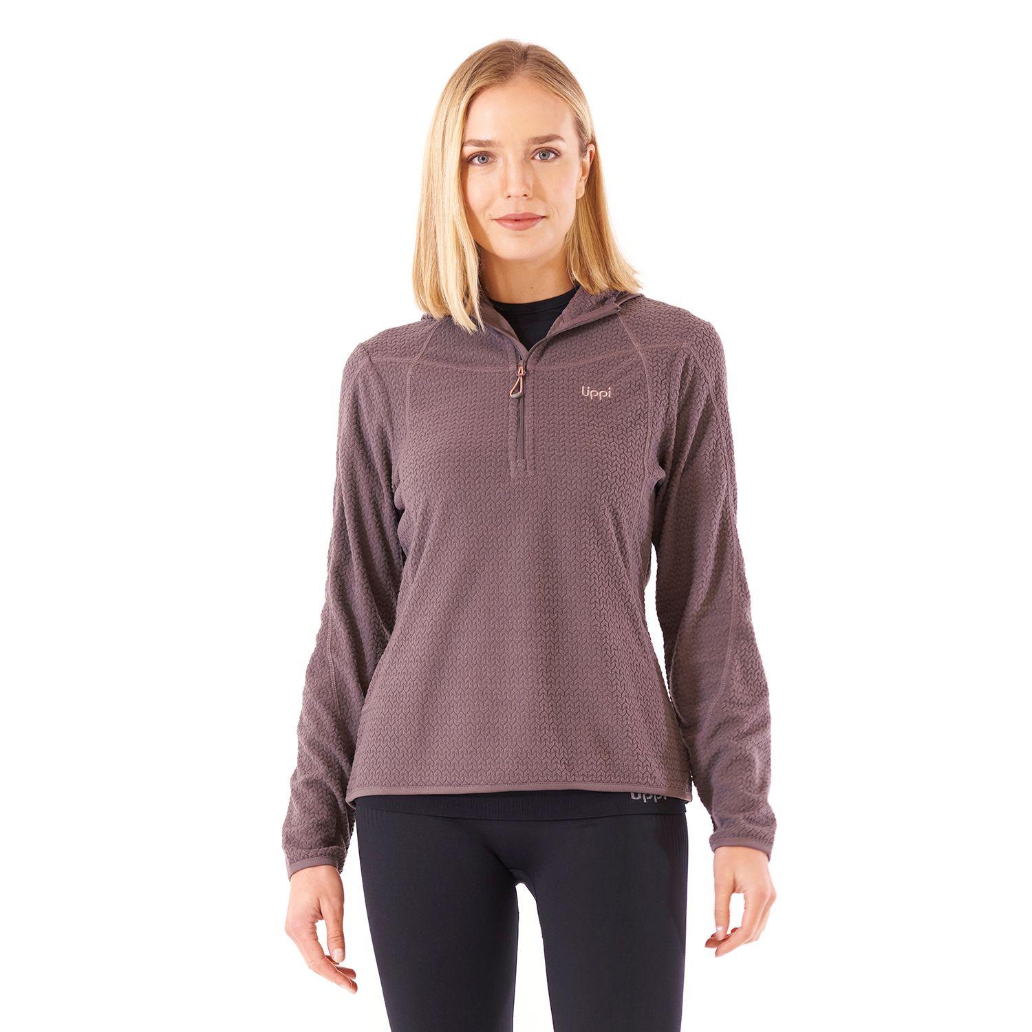 Poleron Mujer Jacaranda Nano-F 14 Zip Hoody Malva Lippi-1