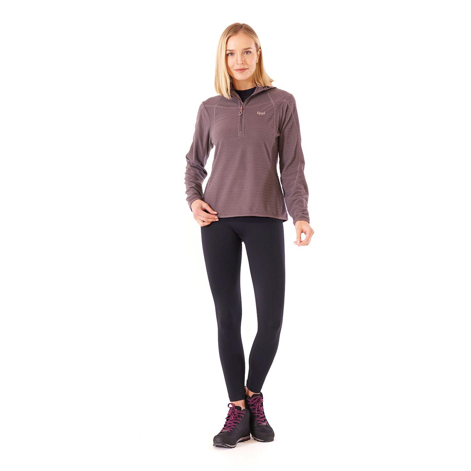 Poleron Mujer Jacaranda Nano-F 14 Zip Hoody Malva Lippi-6