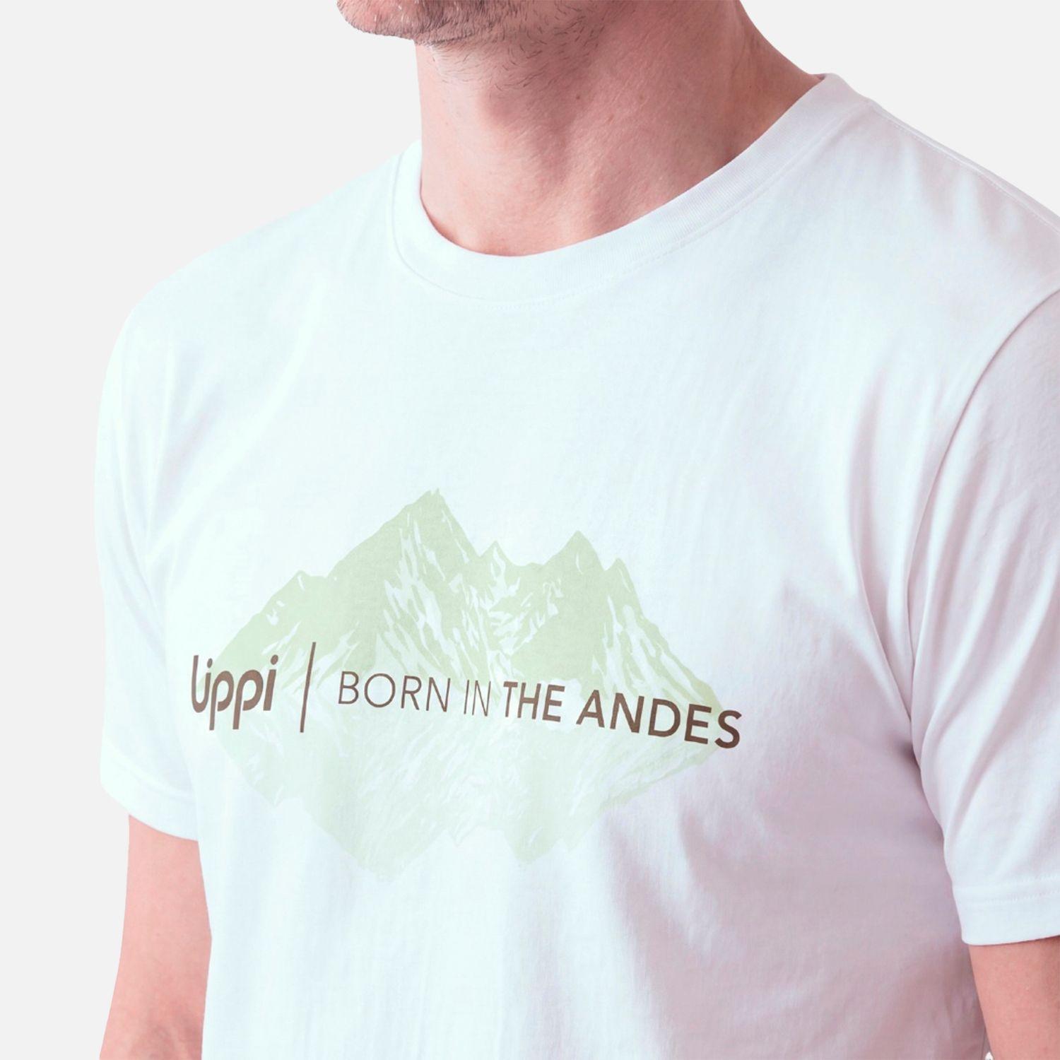 Polera Hombre Ulmo Front Print T-Shirt Blanco Lippi V27-3