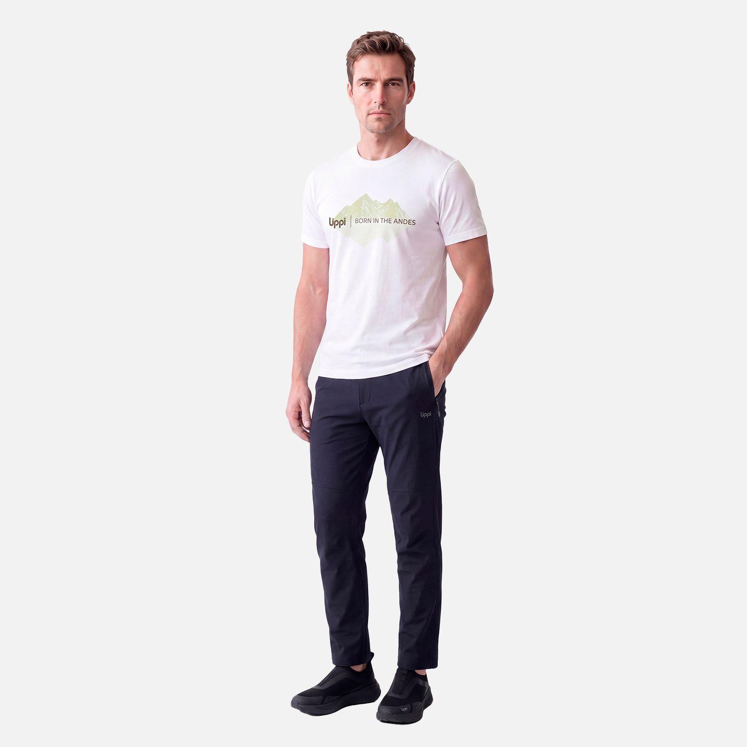 Polera Hombre Ulmo Front Print T-Shirt Blanco Lippi V27-4