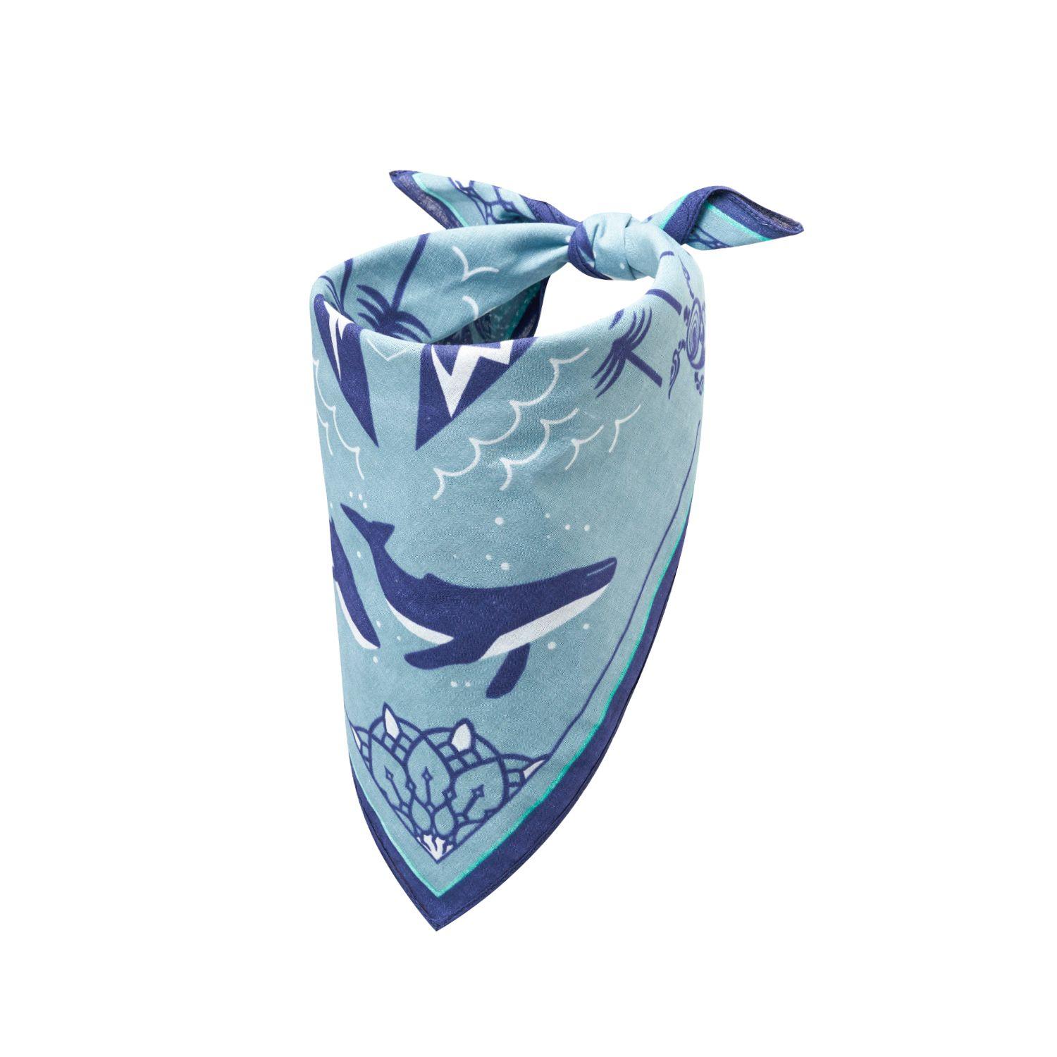 Bandana Unisex Bandana Oceano Celeste Haka Honu-0