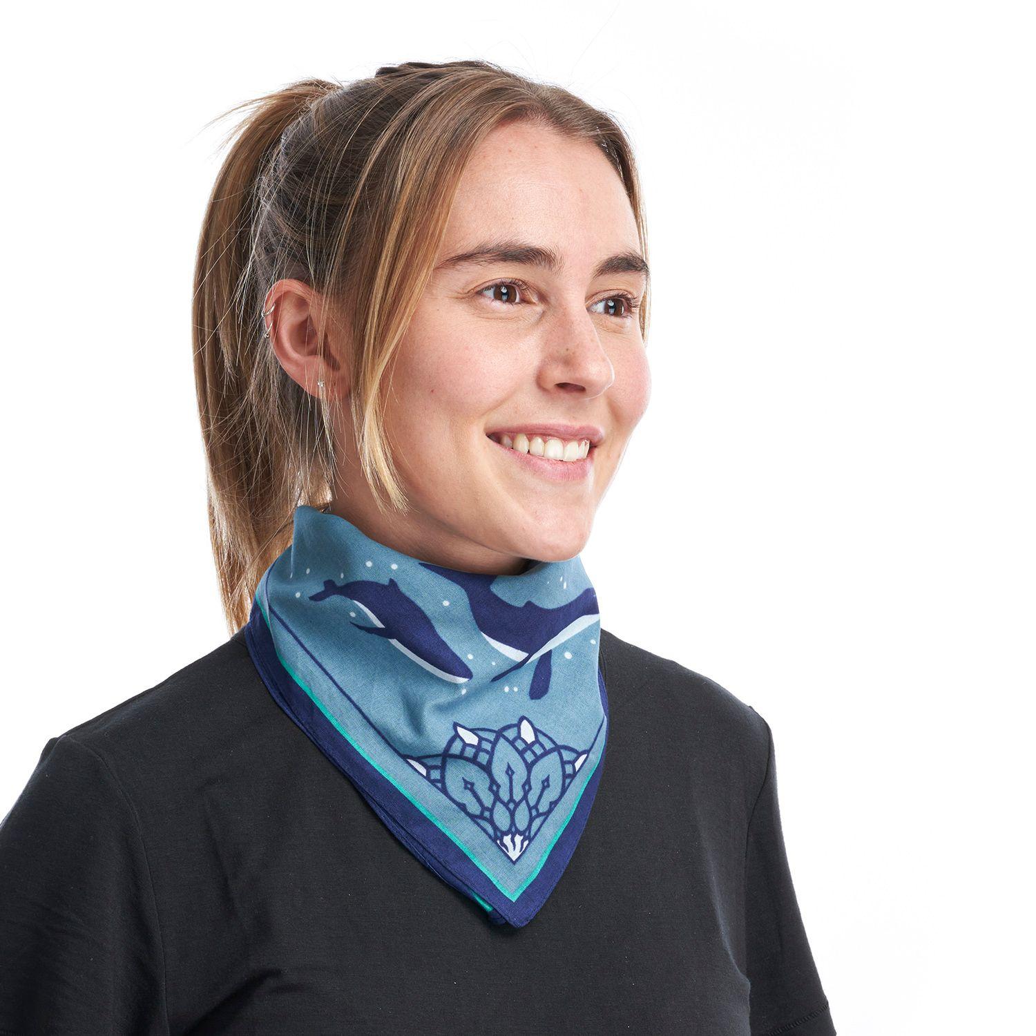 Bandana Unisex Bandana Oceano Celeste Haka Honu-3