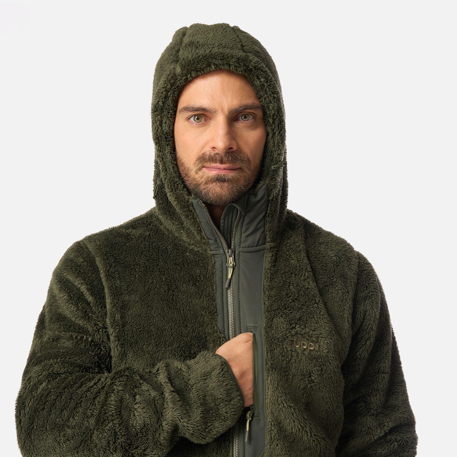Polar Hombre Bear Shaggy-Pro Hoody Jacket Verde Militar Lippi I26-3