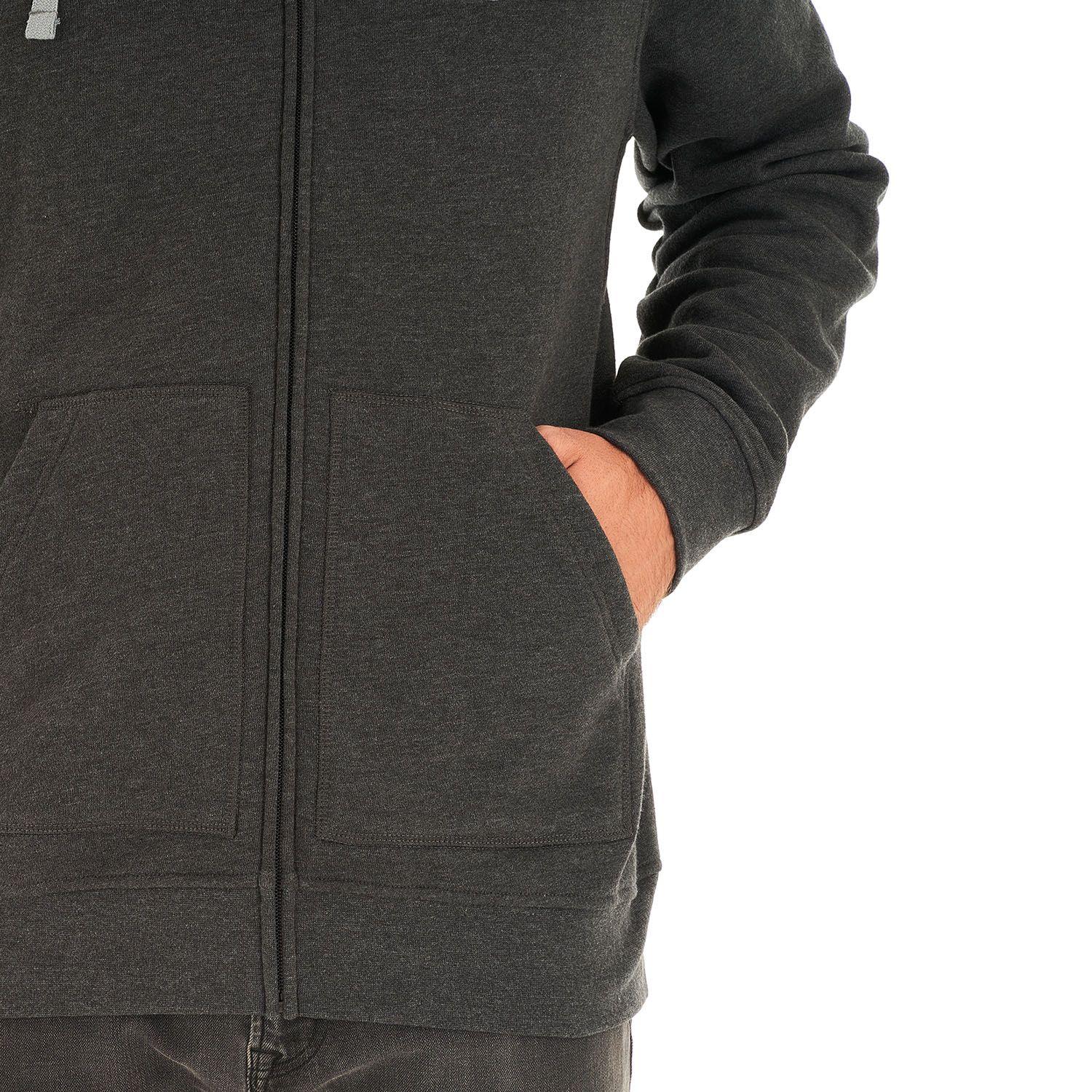 Poleron Hombre Insigne Full Zip Hoody Melange Grafito Lippi-6
