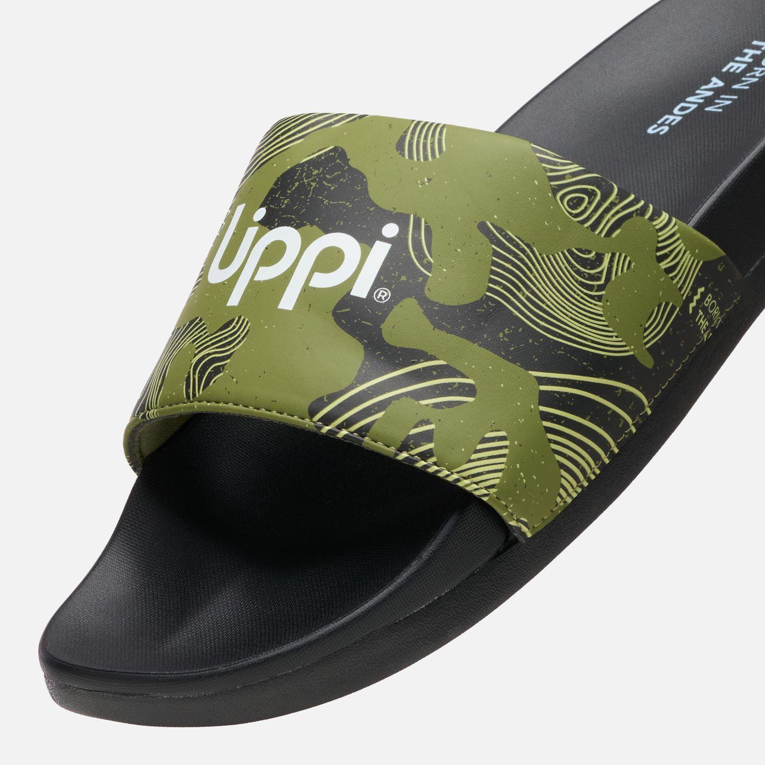 Sandalia Hombre Insigne Slide Print Verde Lippi V25-1