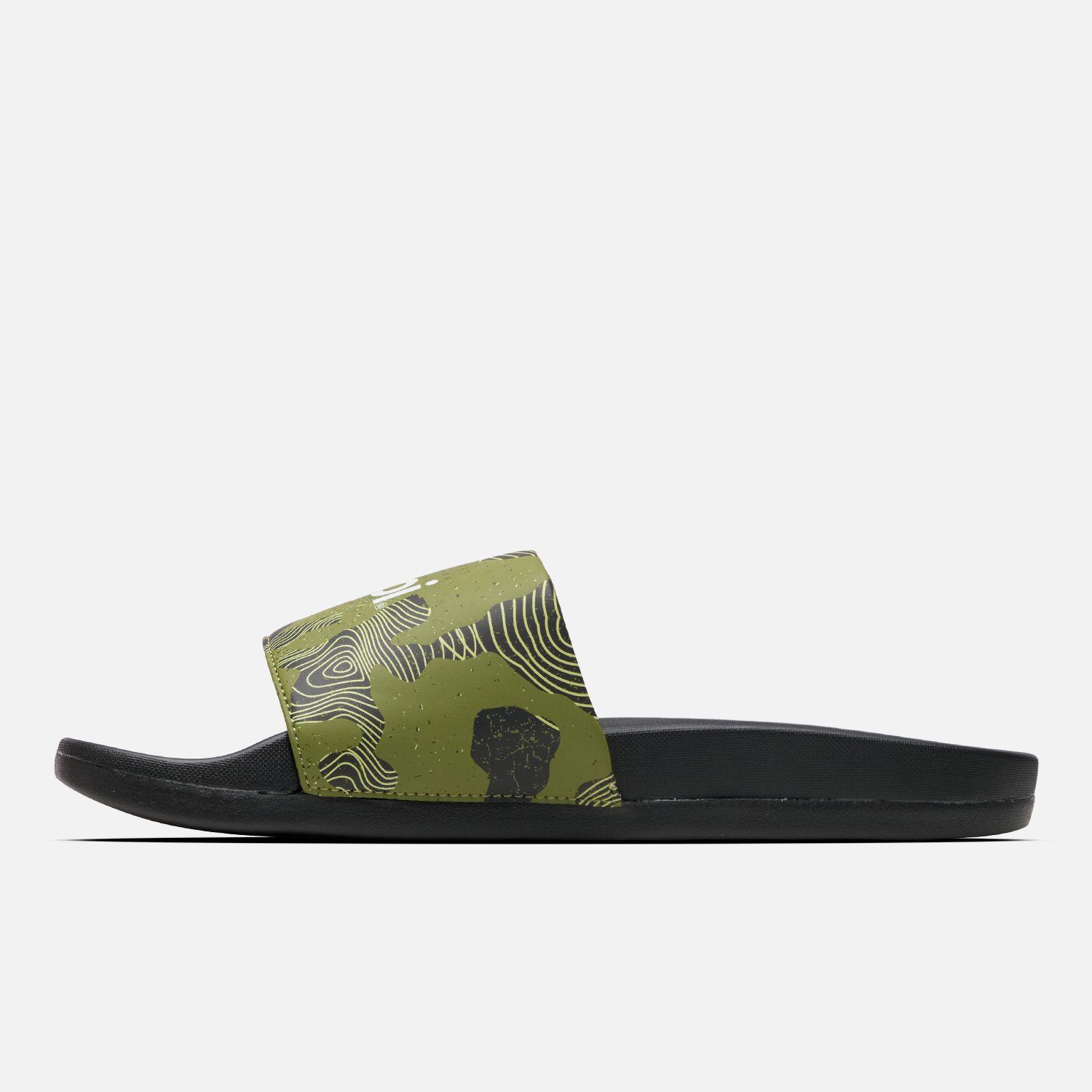 Sandalia Hombre Insigne Slide Print Verde Lippi V25-2