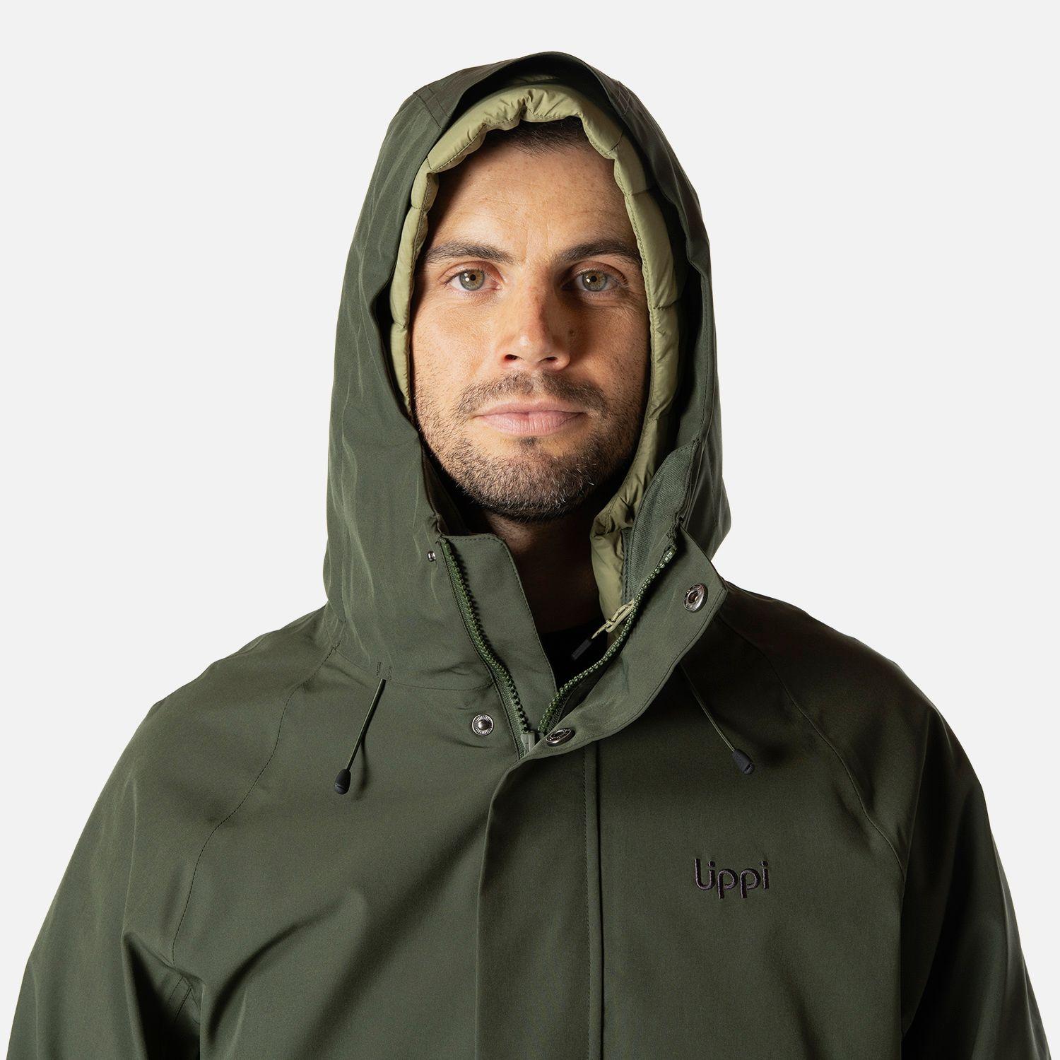 Chaqueta Hombre Hicken Fusion-3 B-Dry Hoody Jacket Verde Militar Lippi I26-3
