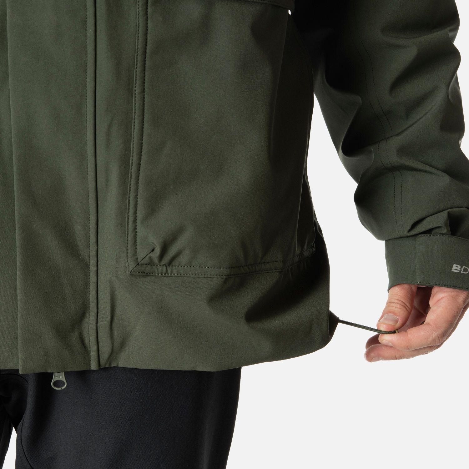 Chaqueta Hombre Hicken Fusion-3 B-Dry Hoody Jacket Verde Militar Lippi I26-5