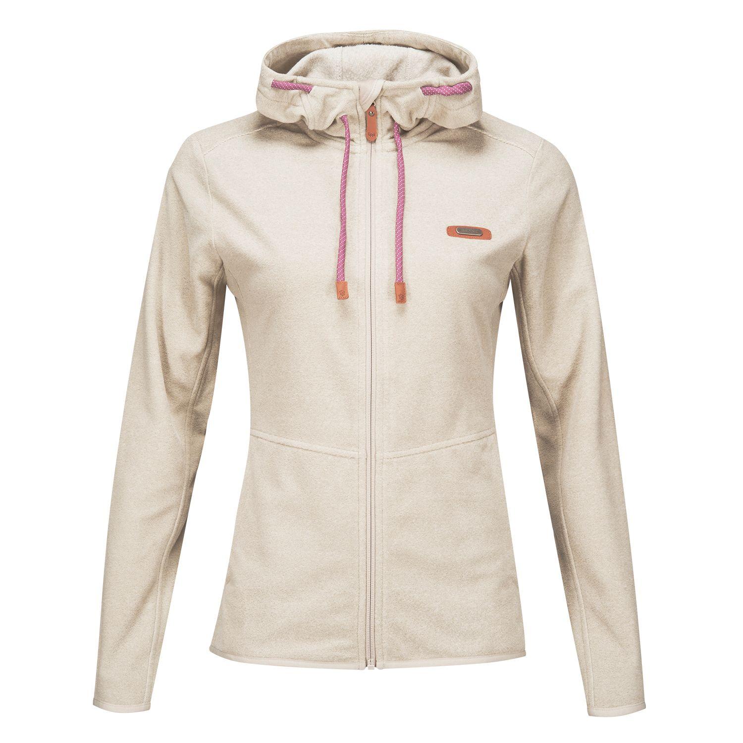 Poleron Mujer Stripes Nano-F Full Zip Hoody Crudo Lippi-0