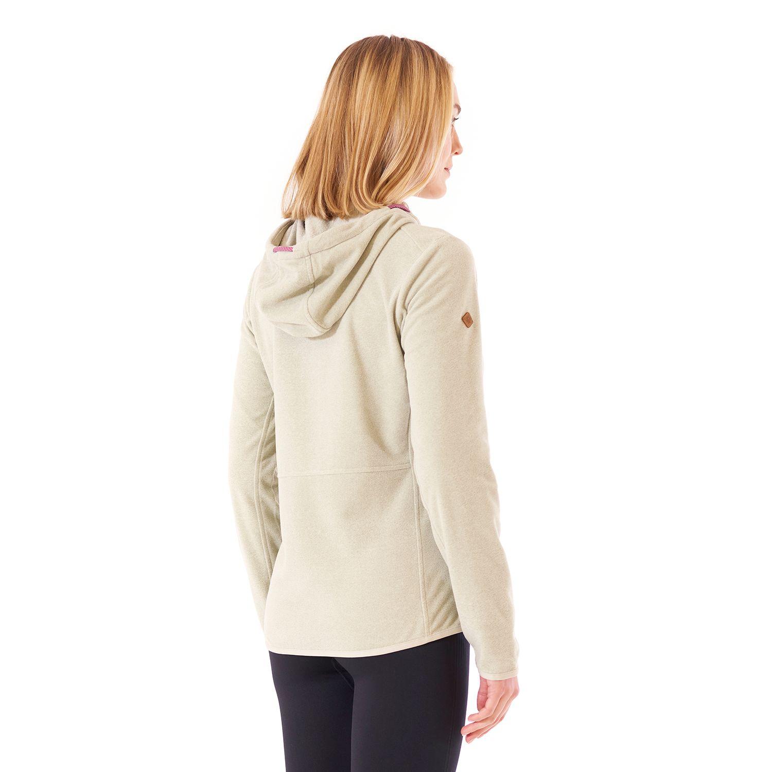 Poleron Mujer Stripes Nano-F Full Zip Hoody Crudo Lippi-3