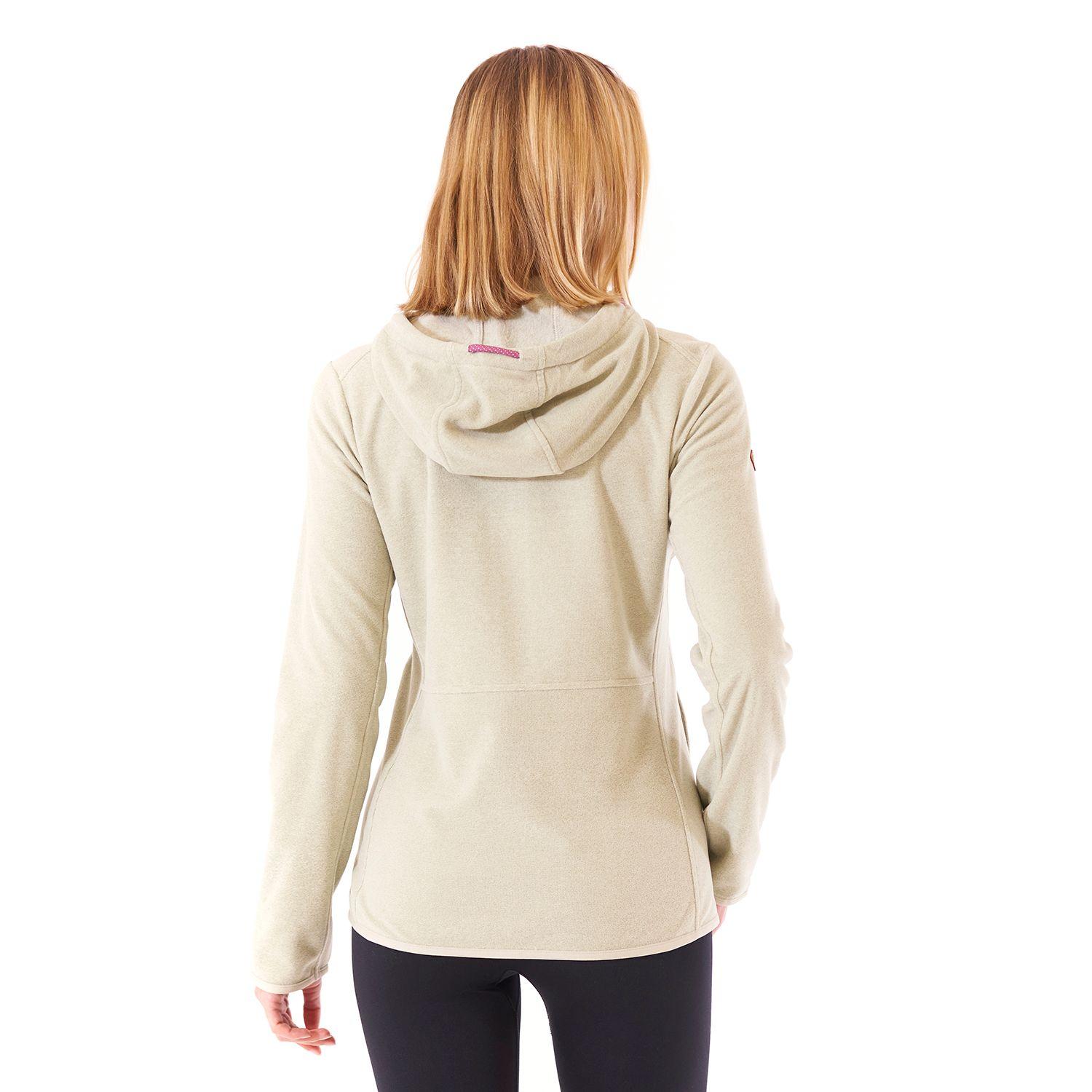 Poleron Mujer Stripes Nano-F Full Zip Hoody Crudo Lippi-6