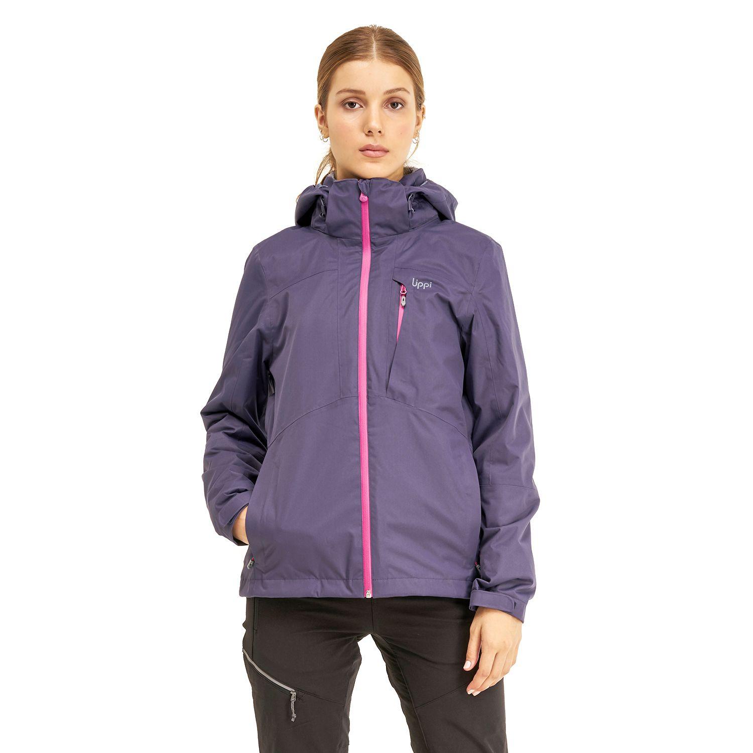 Chaqueta Mujer Tres Cruces Fusion-3 Hoody Jacket Indigo Azul Lavanda Lippi-1