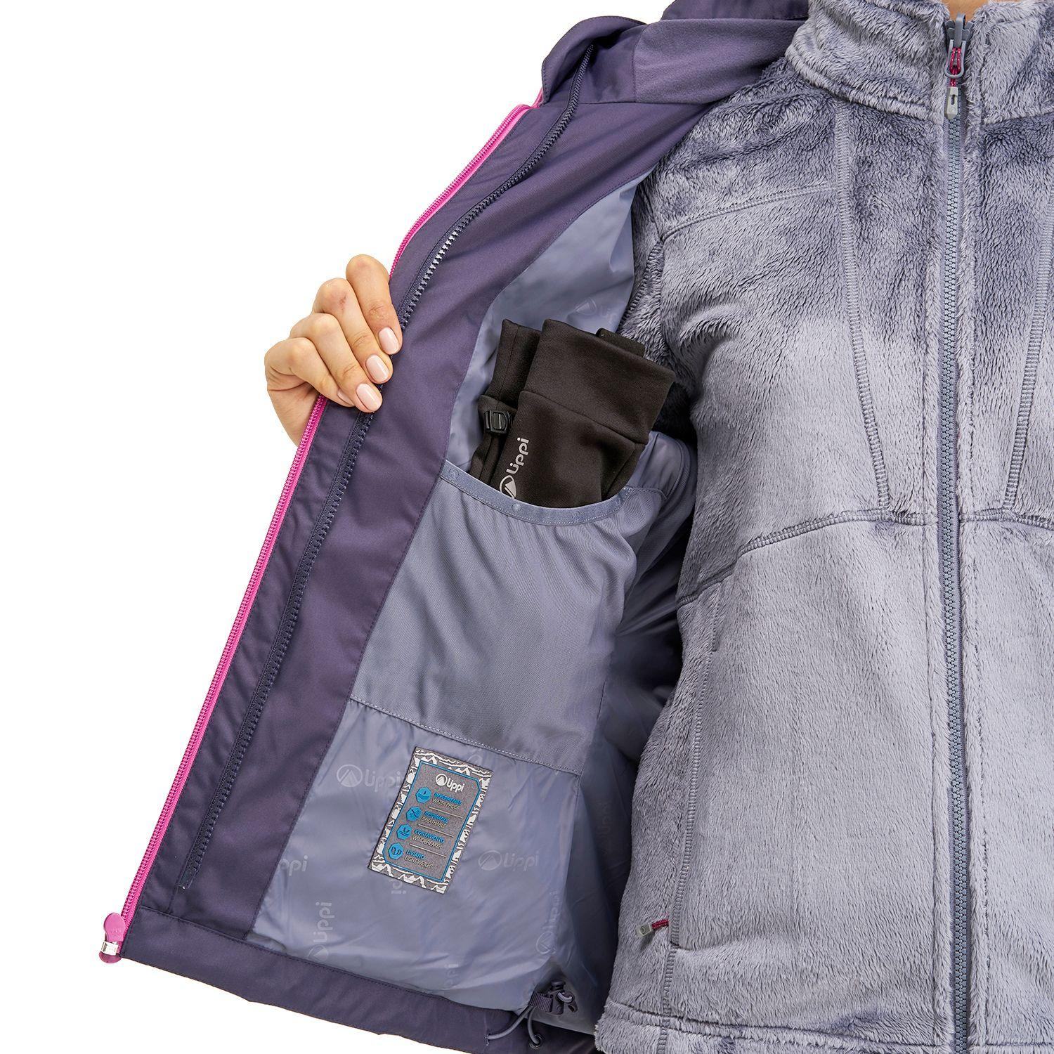 Chaqueta Mujer Tres Cruces Fusion-3 Hoody Jacket Indigo Azul Lavanda Lippi-7