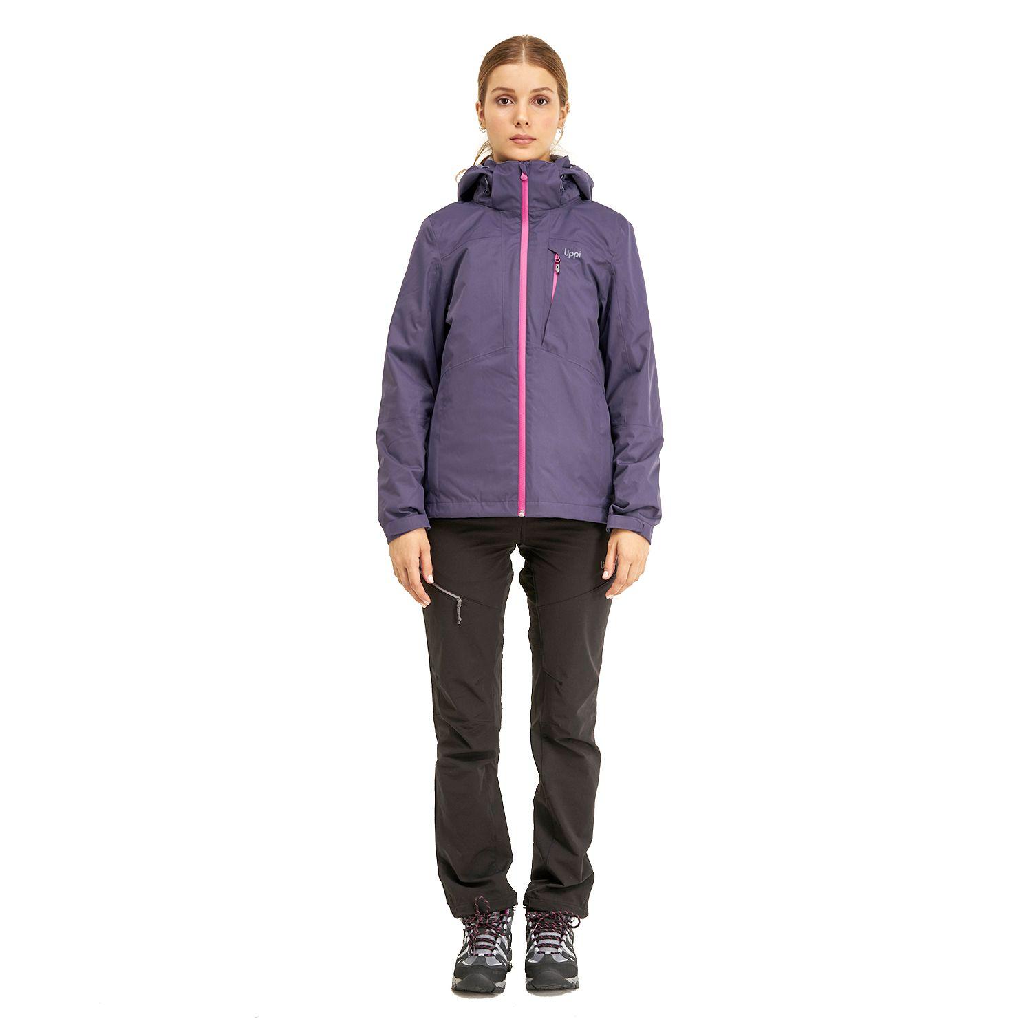 Chaqueta Mujer Tres Cruces Fusion-3 Hoody Jacket Indigo Azul Lavanda Lippi-8