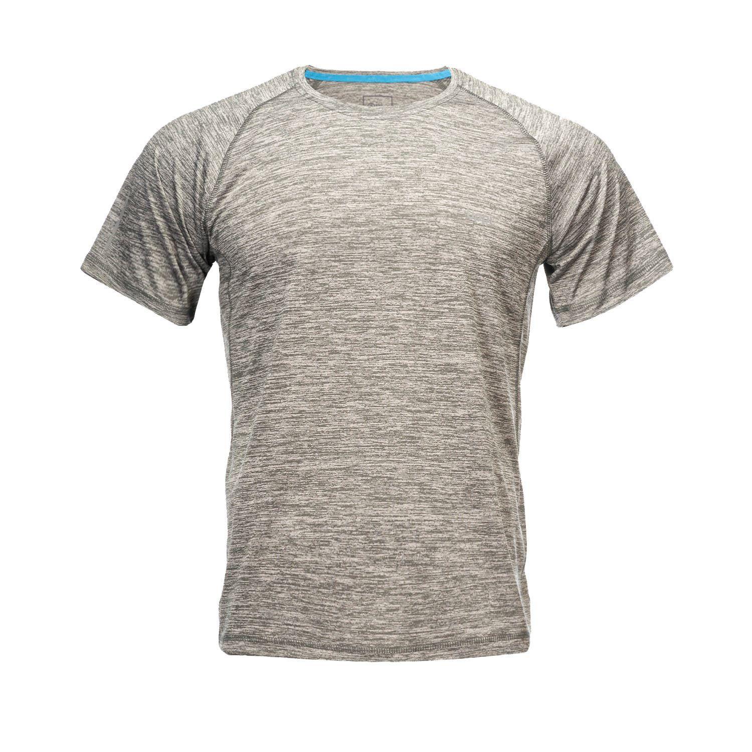 Polera Hombre Core Q-Dry T-Shirt Melange Gris Lippi-0