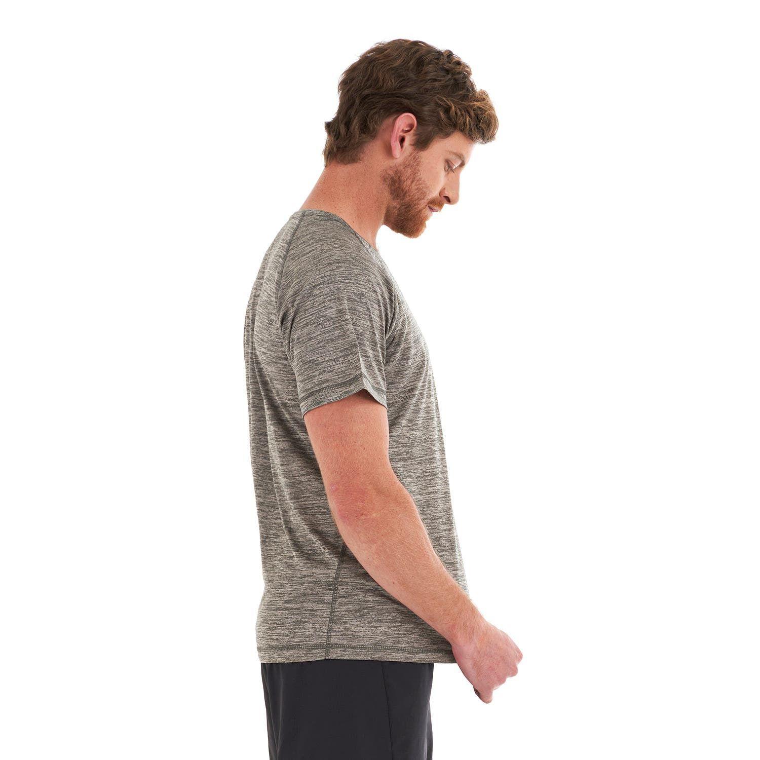 Polera Hombre Core Q-Dry T-Shirt Melange Gris Lippi-3