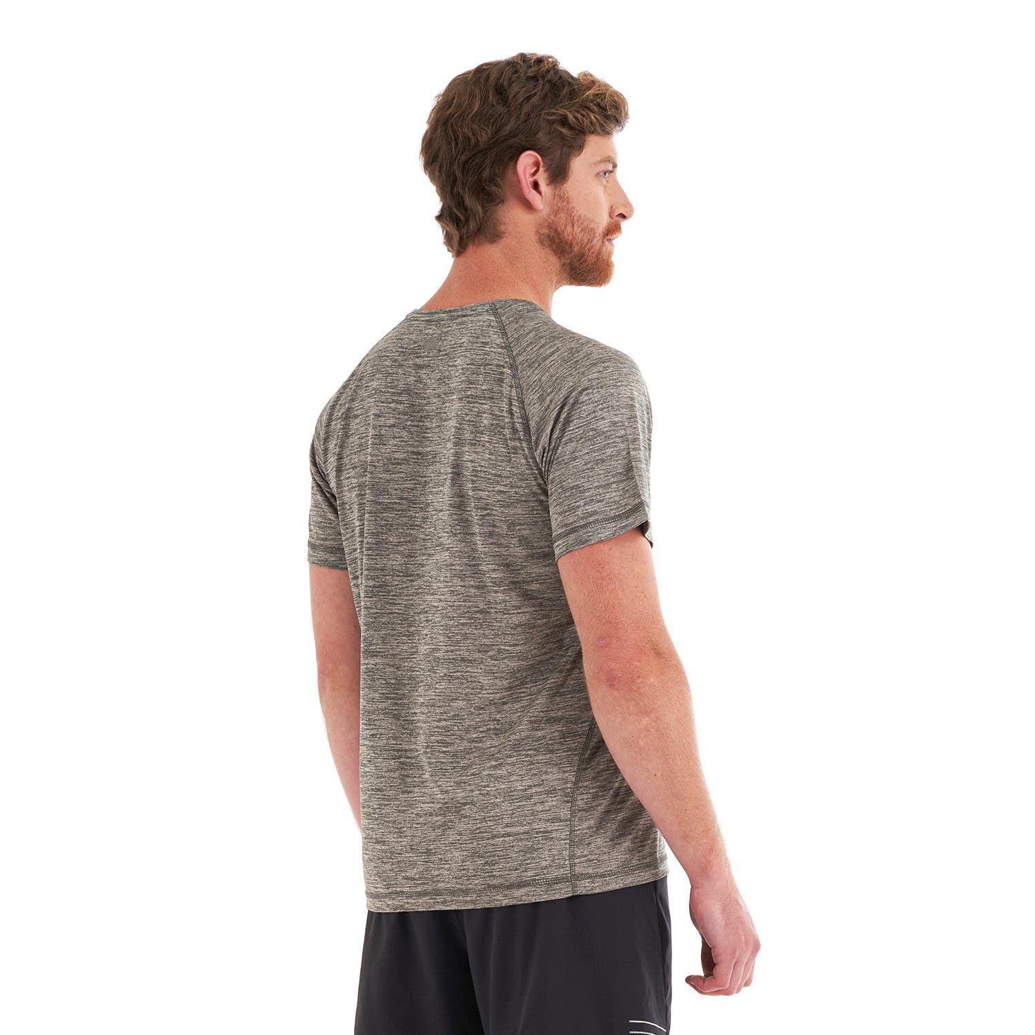 Polera Hombre Core Q-Dry T-Shirt Melange Gris Lippi-4