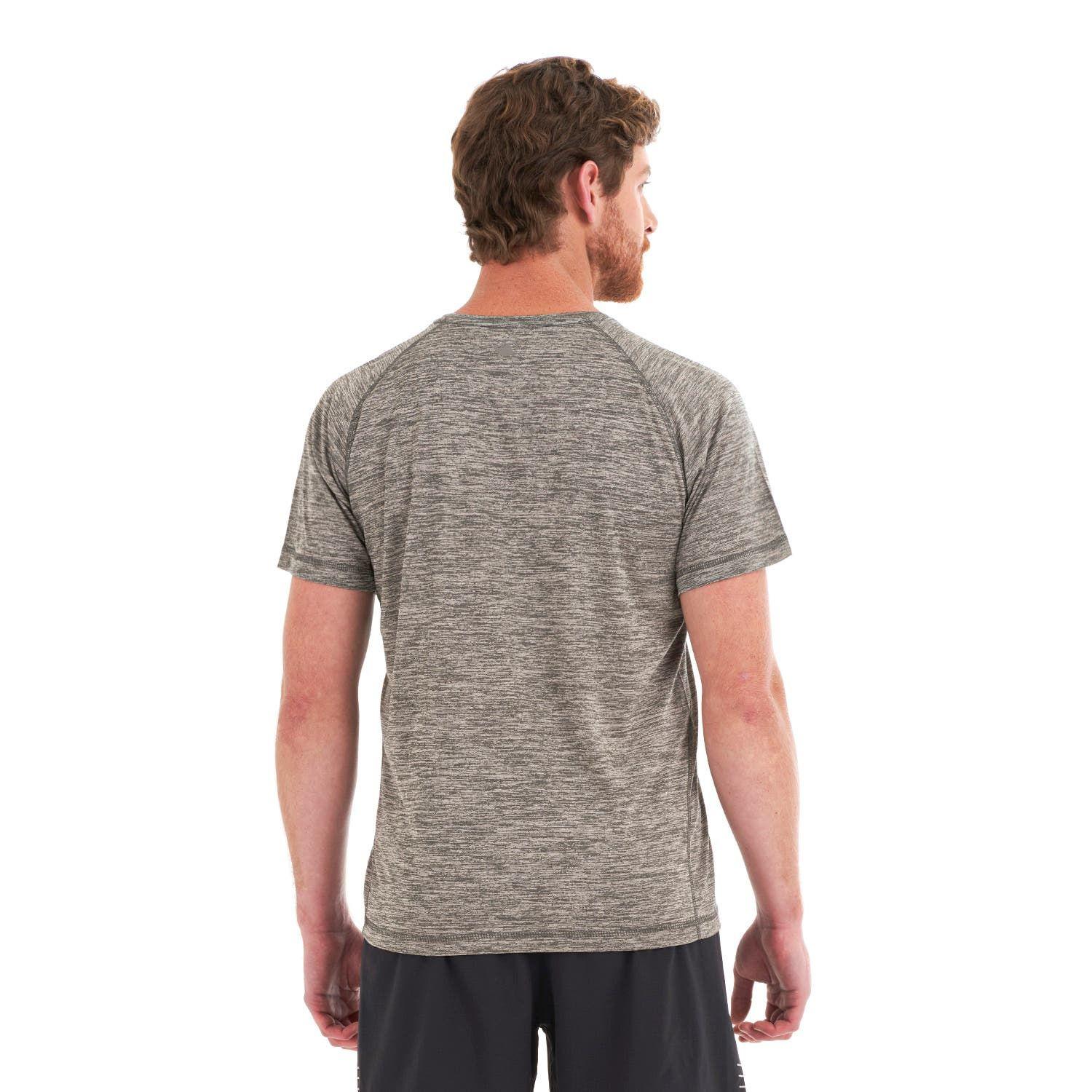 Polera Hombre Core Q-Dry T-Shirt Melange Gris Lippi-5