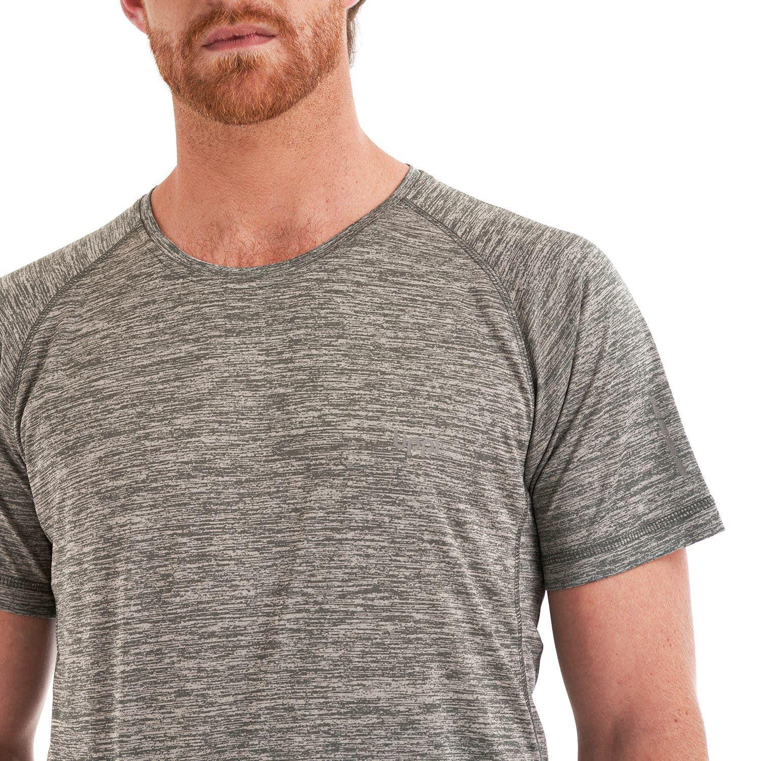 Polera Hombre Core Q-Dry T-Shirt Melange Gris Lippi-6