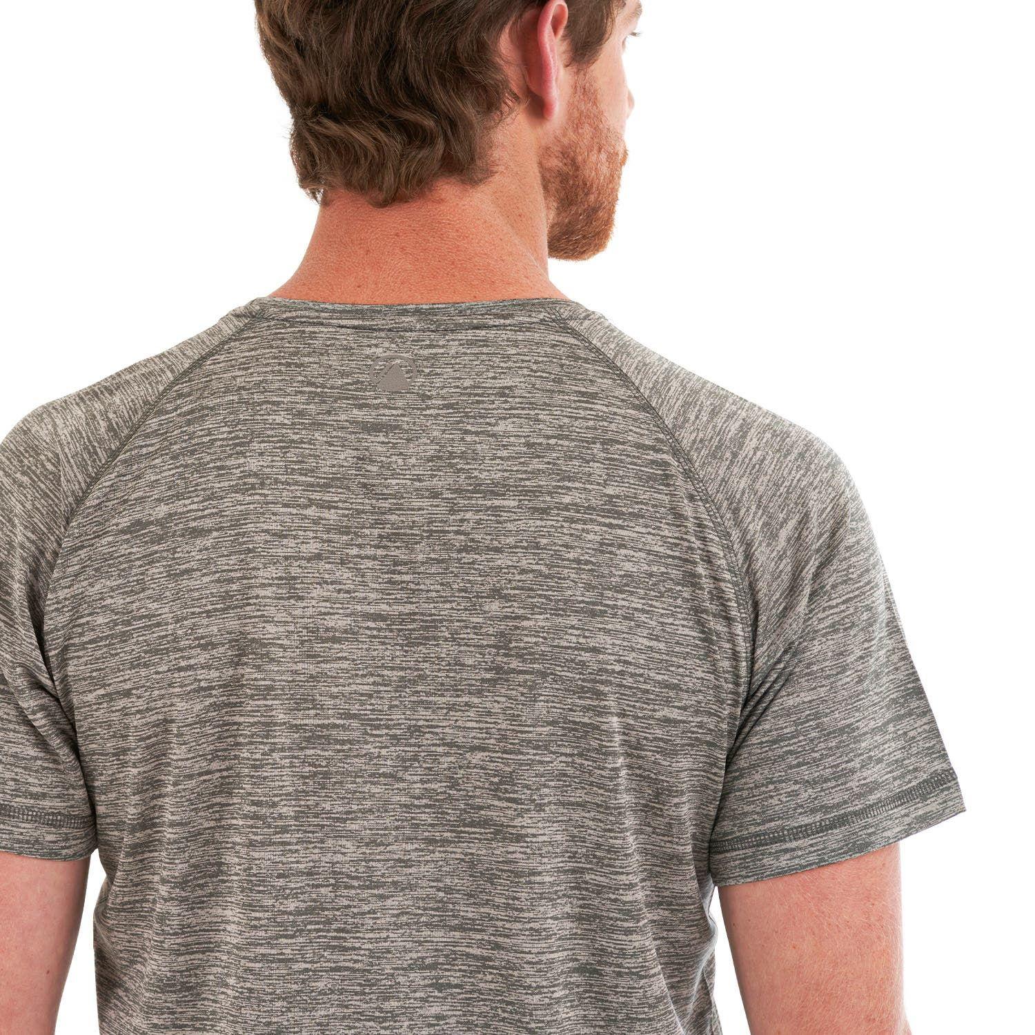 Polera Hombre Core Q-Dry T-Shirt Melange Gris Lippi-7