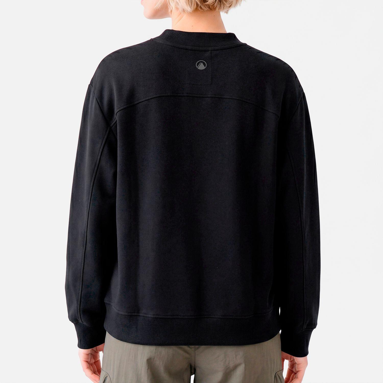 Polerón Mujer Ulmo Crewneck Sweatshirt Negro Lippi V27-2