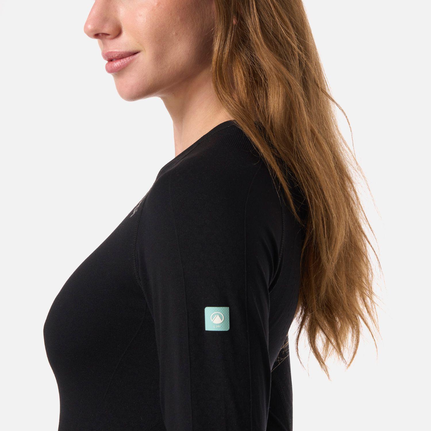 Primera Capa Mujer Skintec Active Q-Dry Top Negro Lippi V26-3