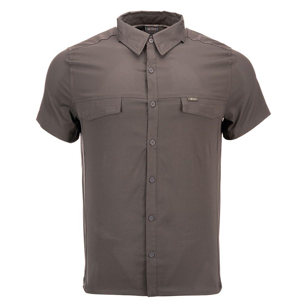 Camisa Hombre Rosselot Short Sleeve Q-Dry Shirt Grafito Lippi-0