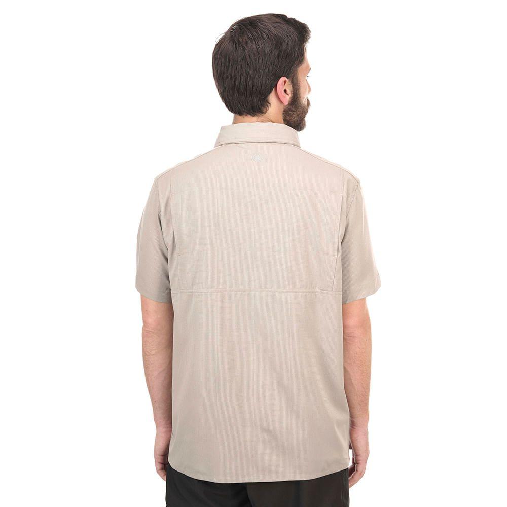 Camisa Hombre Rosselot Short Sleeve Q-Dry Shirt Grafito Lippi-2