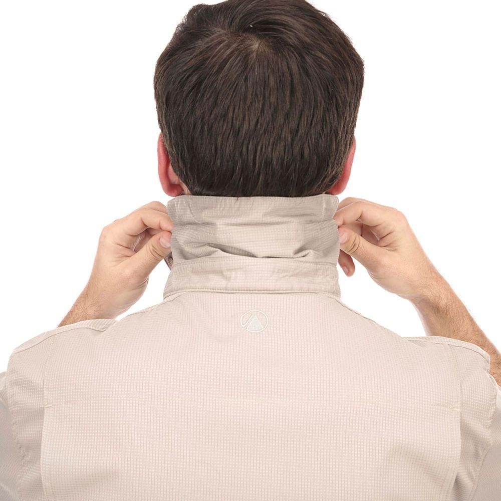 Camisa Hombre Rosselot Short Sleeve Q-Dry Shirt Grafito Lippi-3