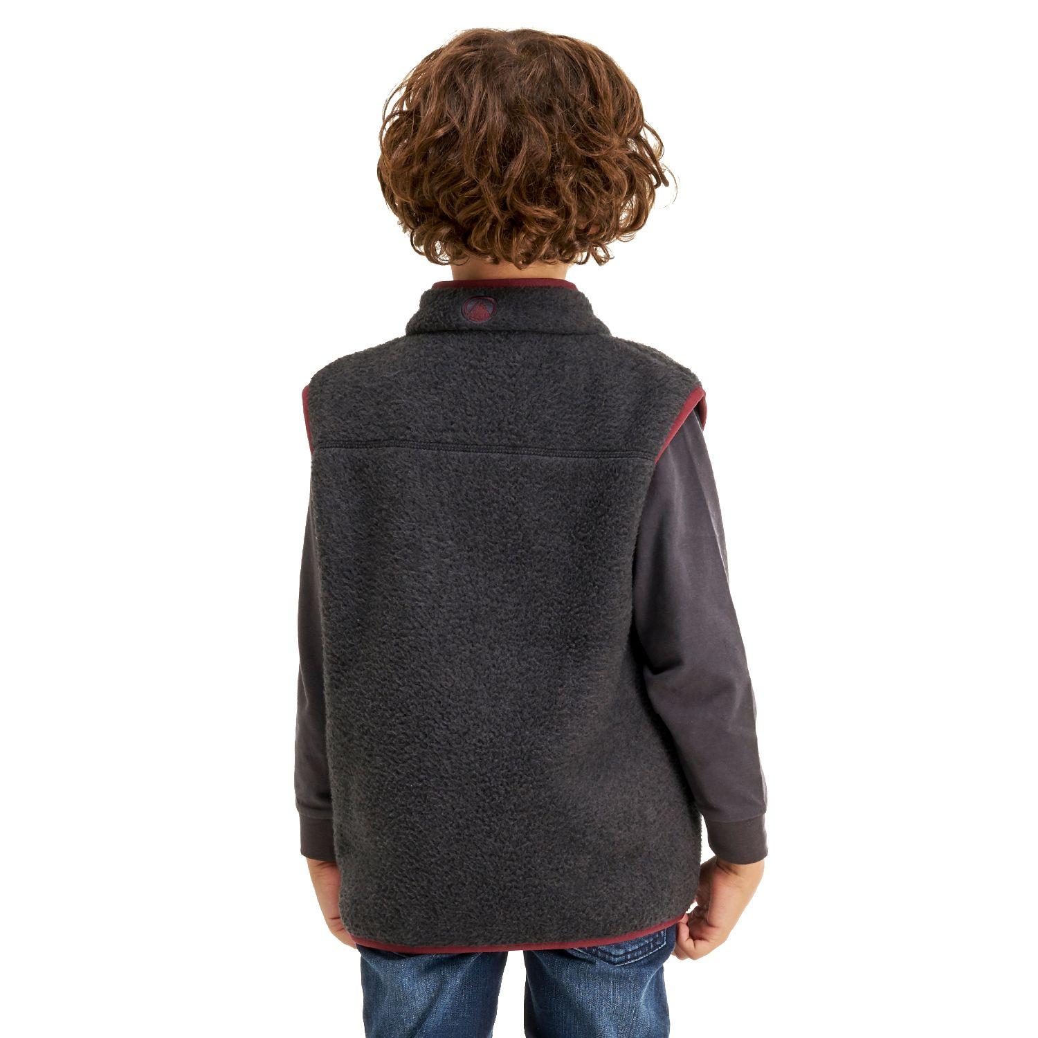 Chaqueta Niño Sherwood Shaggy Vest Grafito Lippi-4