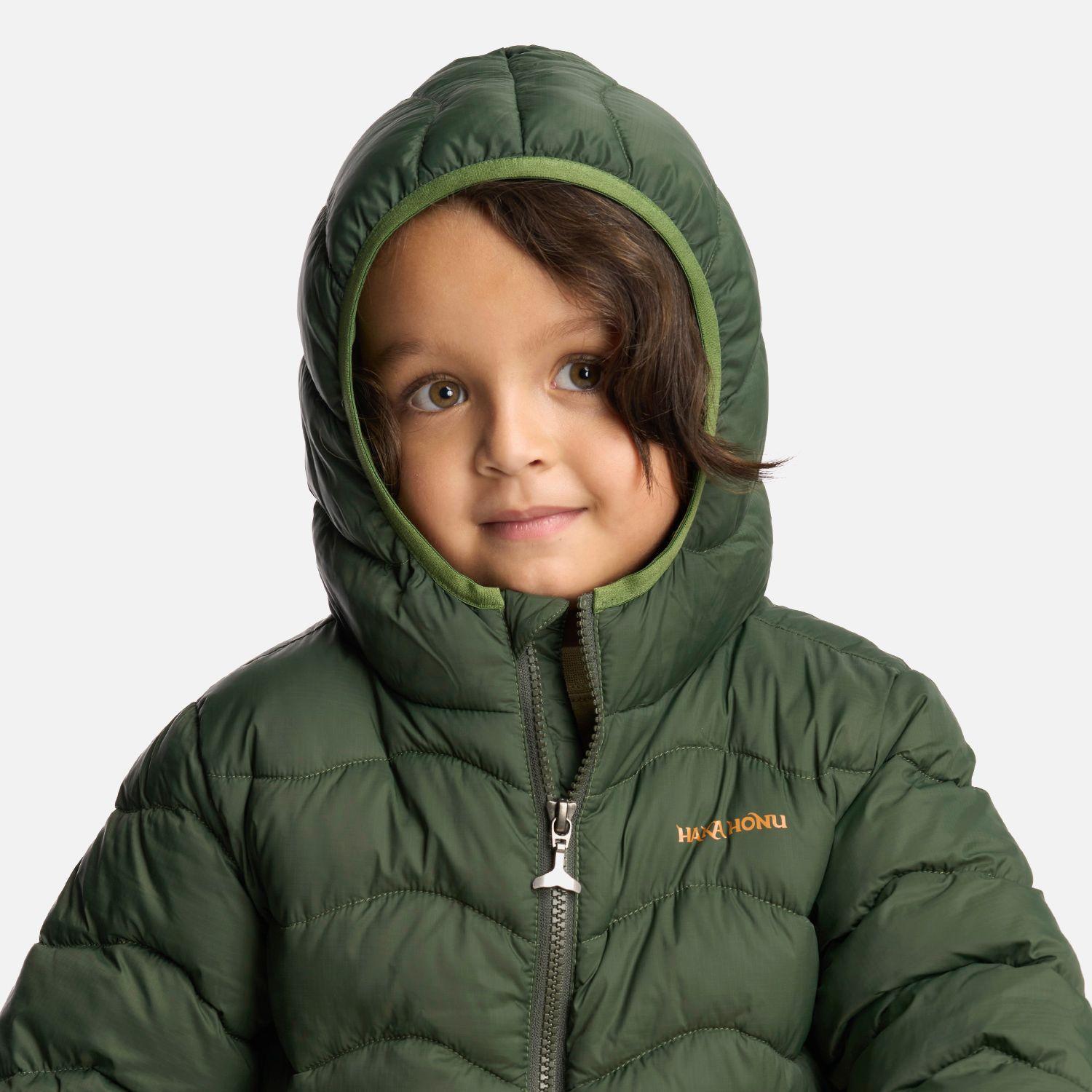 Chaqueta Niño Ultra Livianita Verde Militar Haka Honu-3