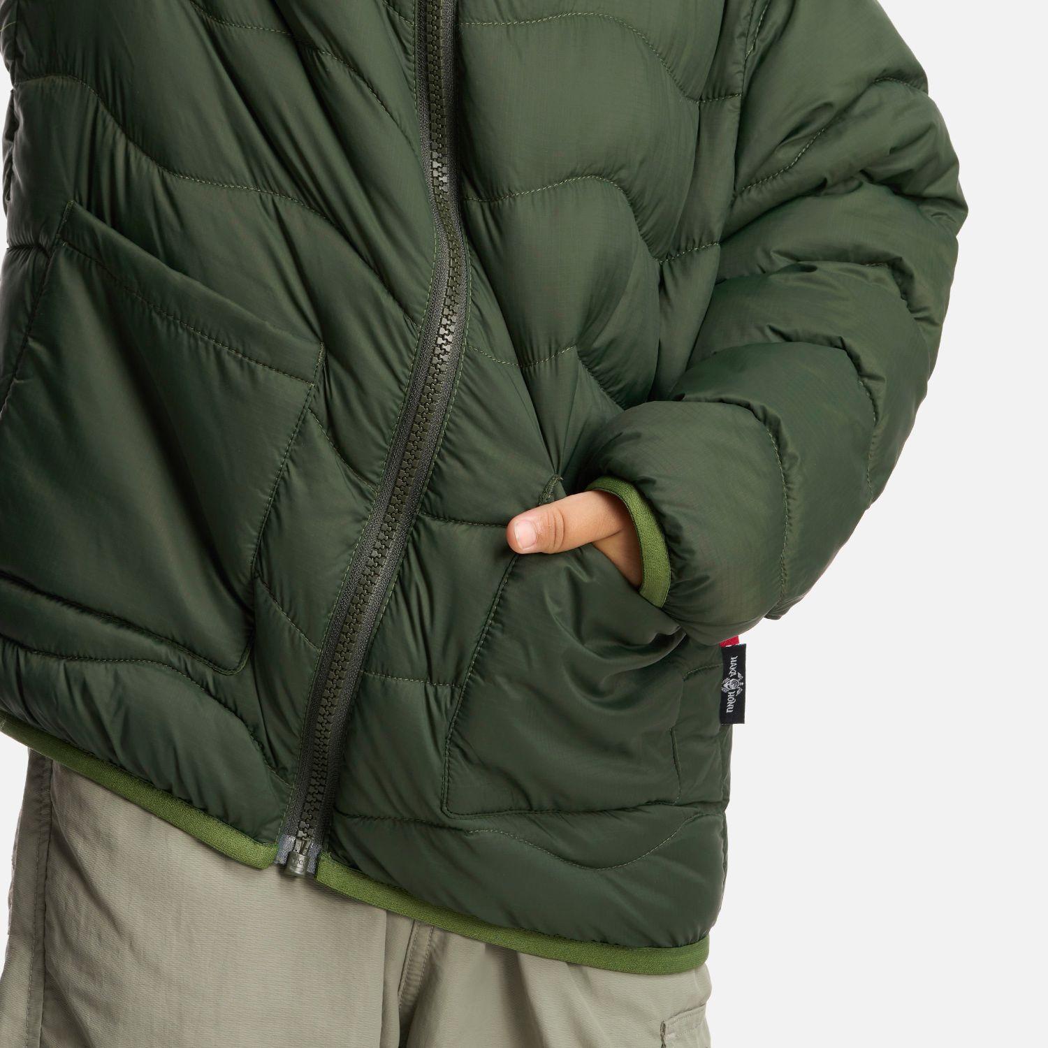 Chaqueta Niño Ultra Livianita Verde Militar Haka Honu-4