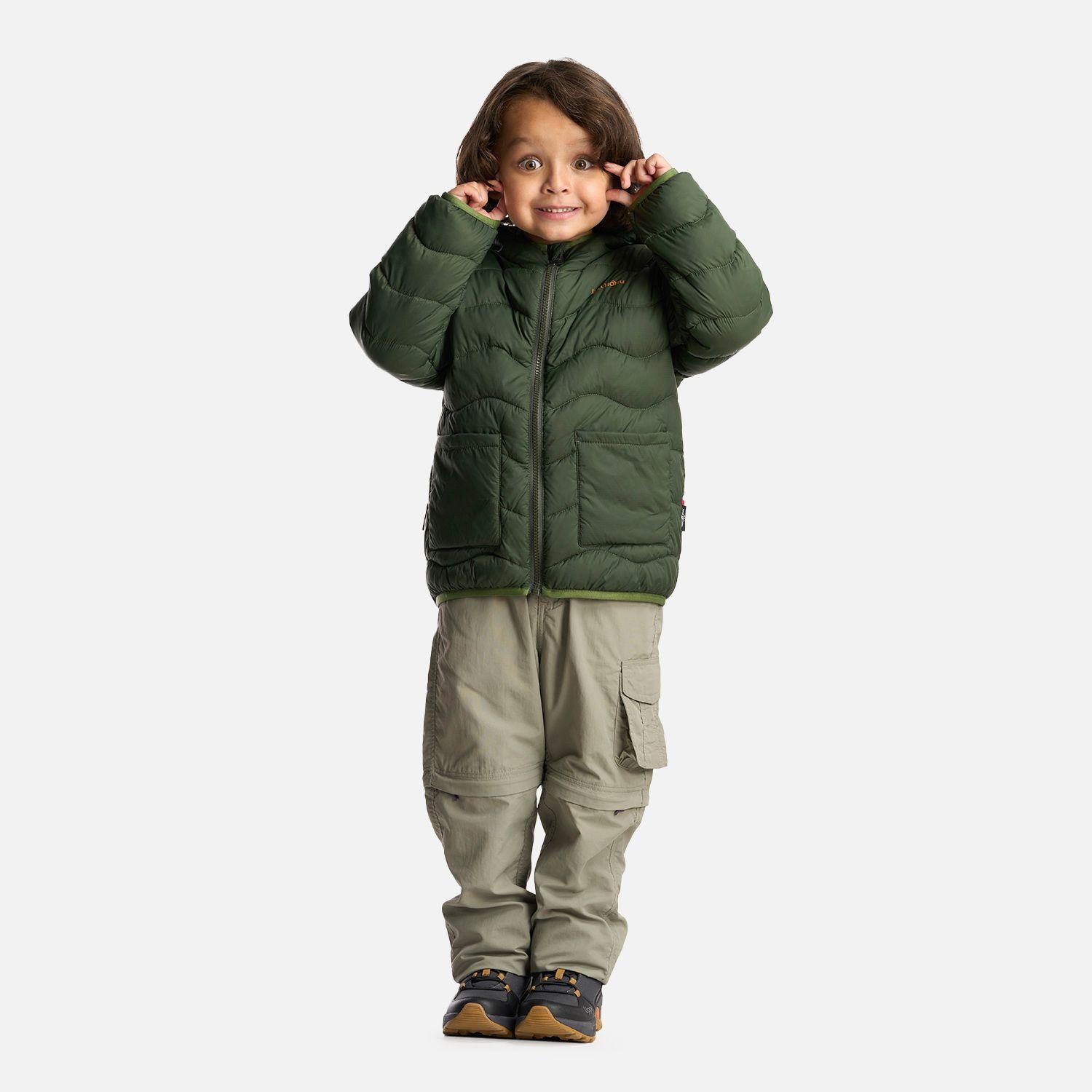 Chaqueta Niño Ultra Livianita Verde Militar Haka Honu-5