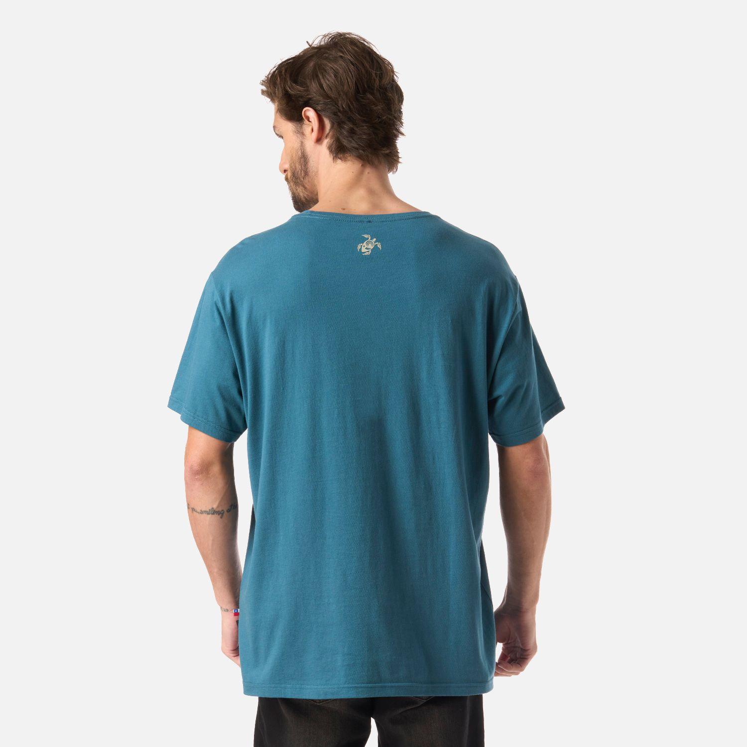 Polera Hombre Polo Petroleo Haka Honu-2