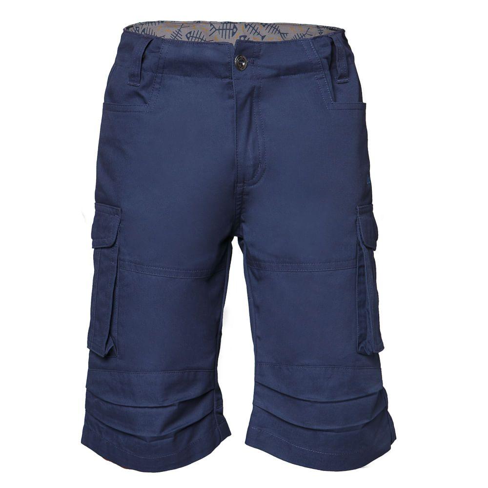 Short Niño Travel Time Shorts Azul Marino Lippi-0