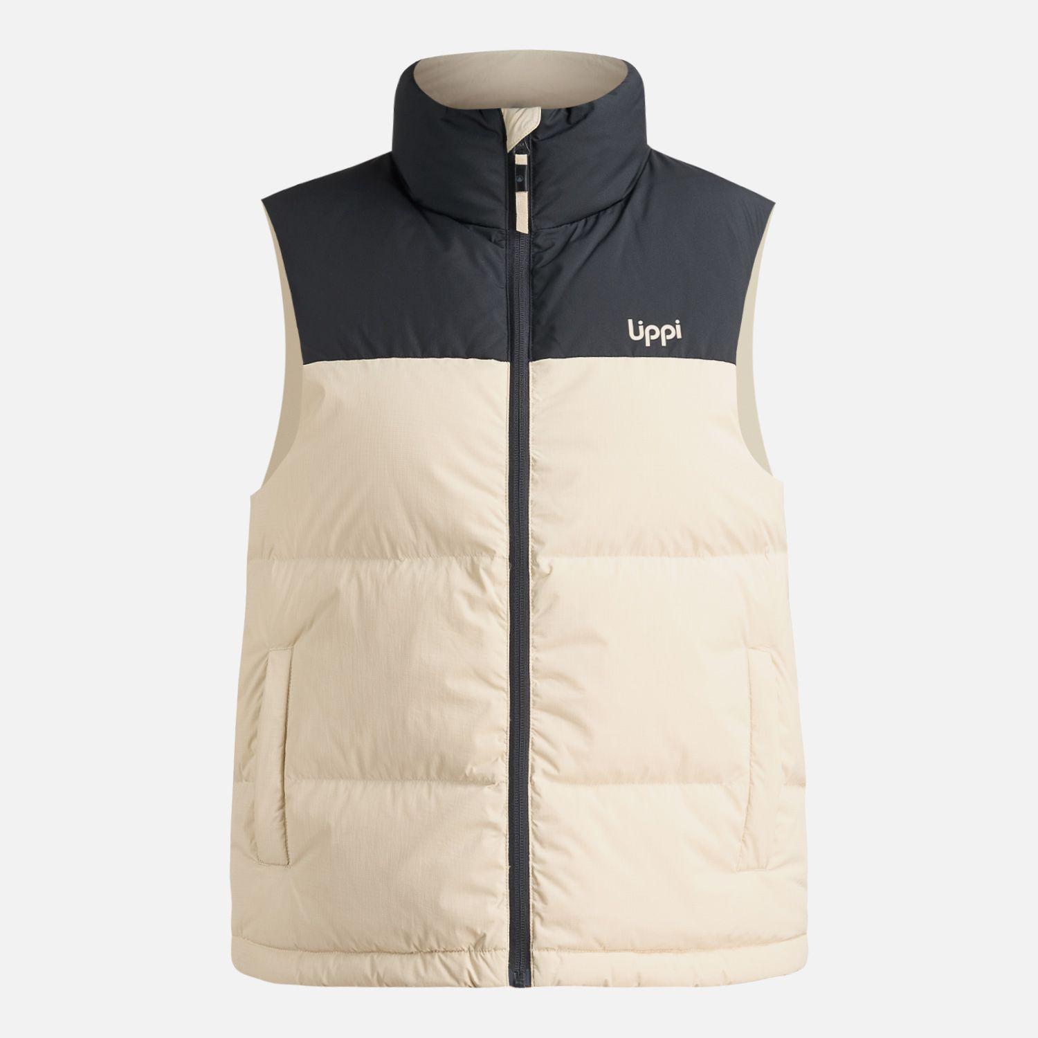 Chaqueta Mujer Urban Down Jacket Vest Crema Lippi-0