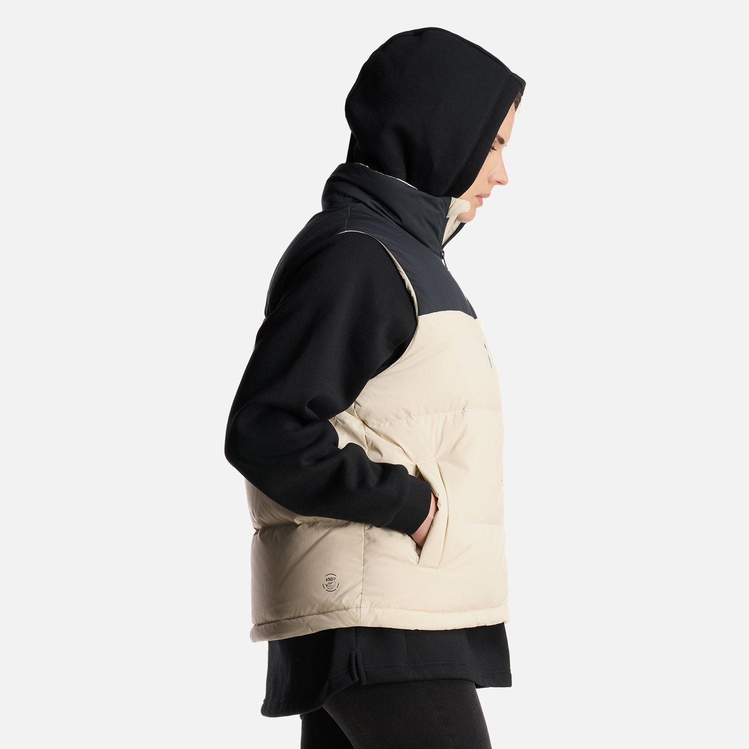 Chaqueta Mujer Urban Down Jacket Vest Crema Lippi-3