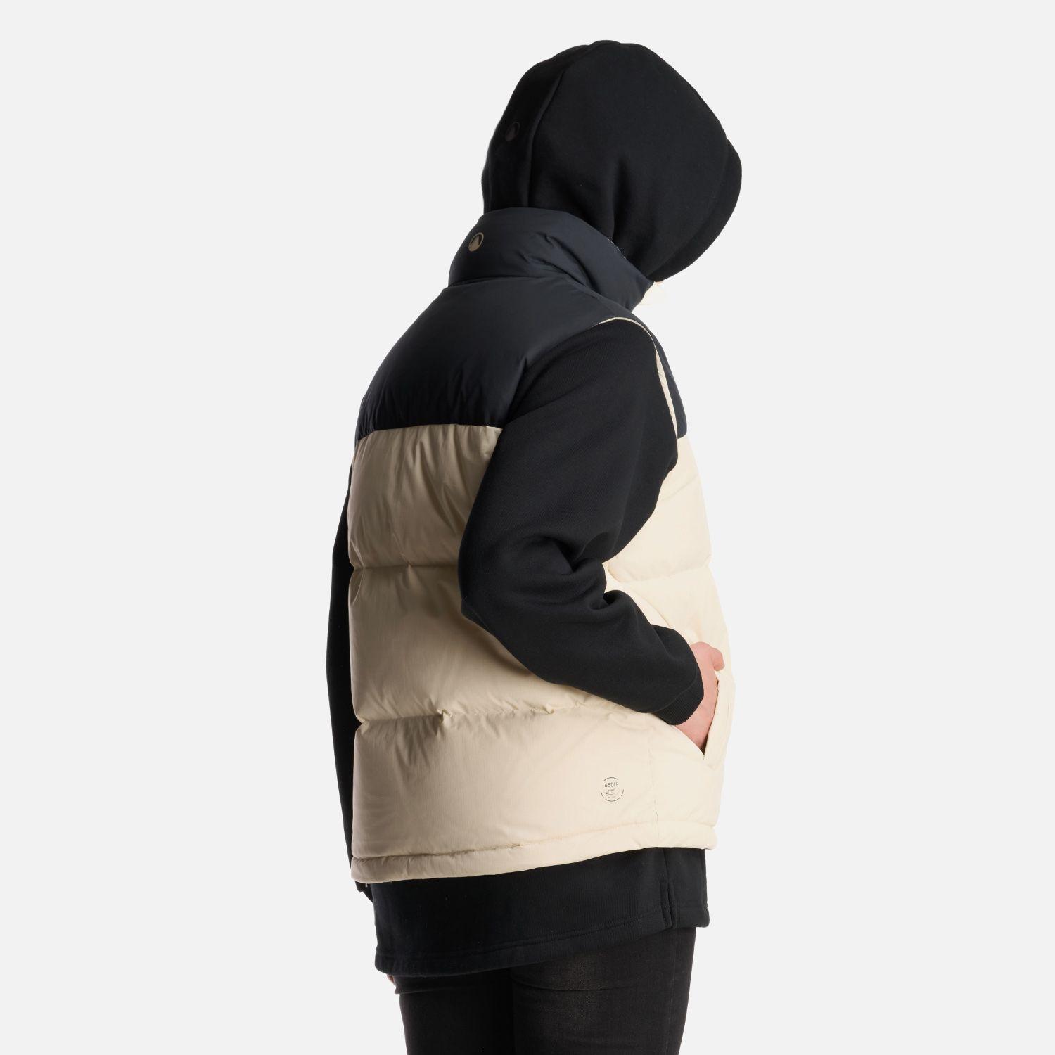 Chaqueta Mujer Urban Down Jacket Vest Crema Lippi-4
