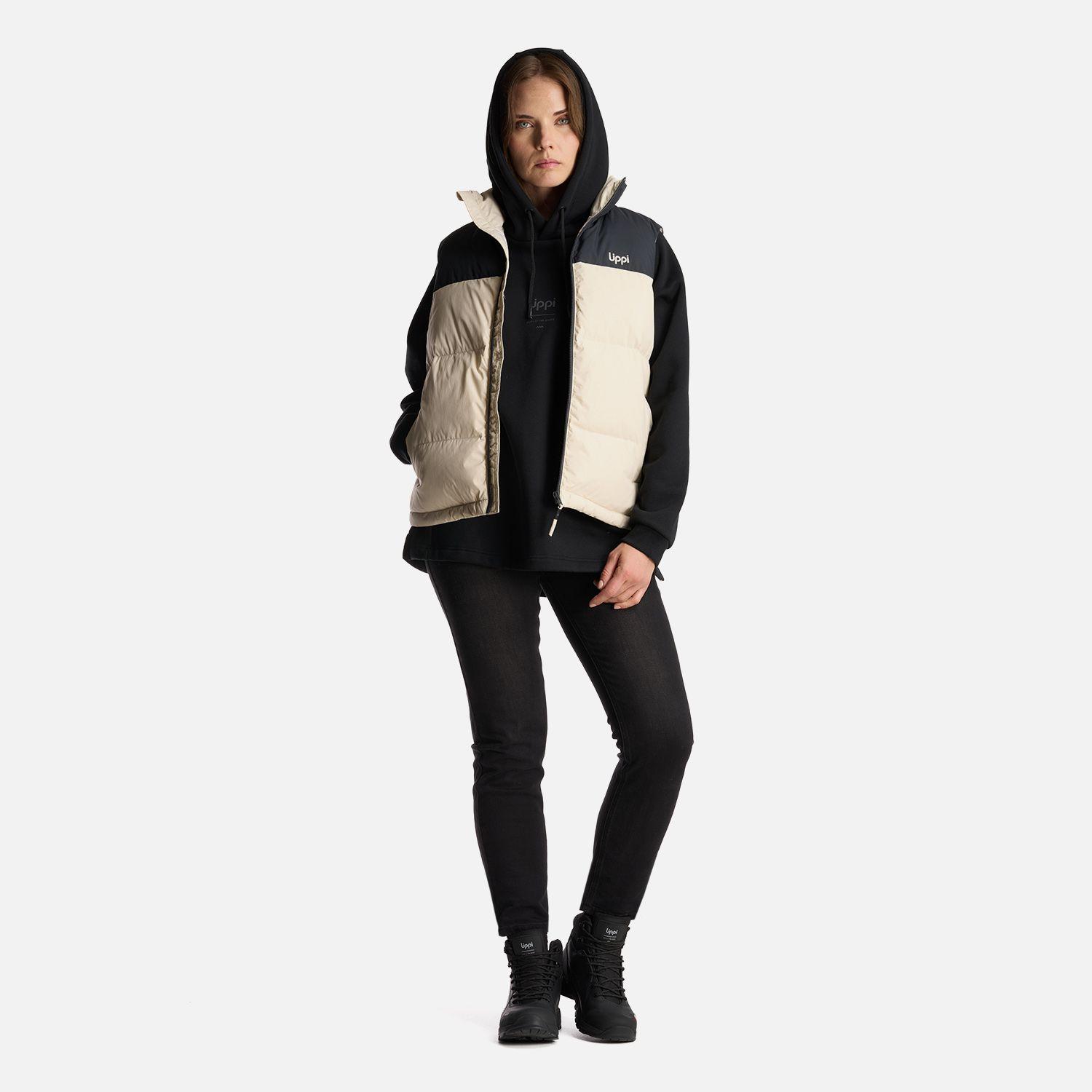 Chaqueta Mujer Urban Down Jacket Vest Crema Lippi-8