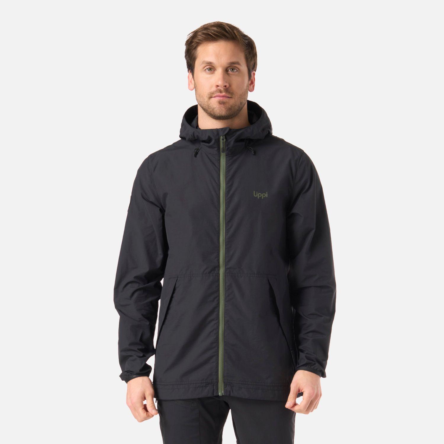 Chaqueta Hombre WindLand WindBreaker Hoody Jacket Negro Lippi V26-0