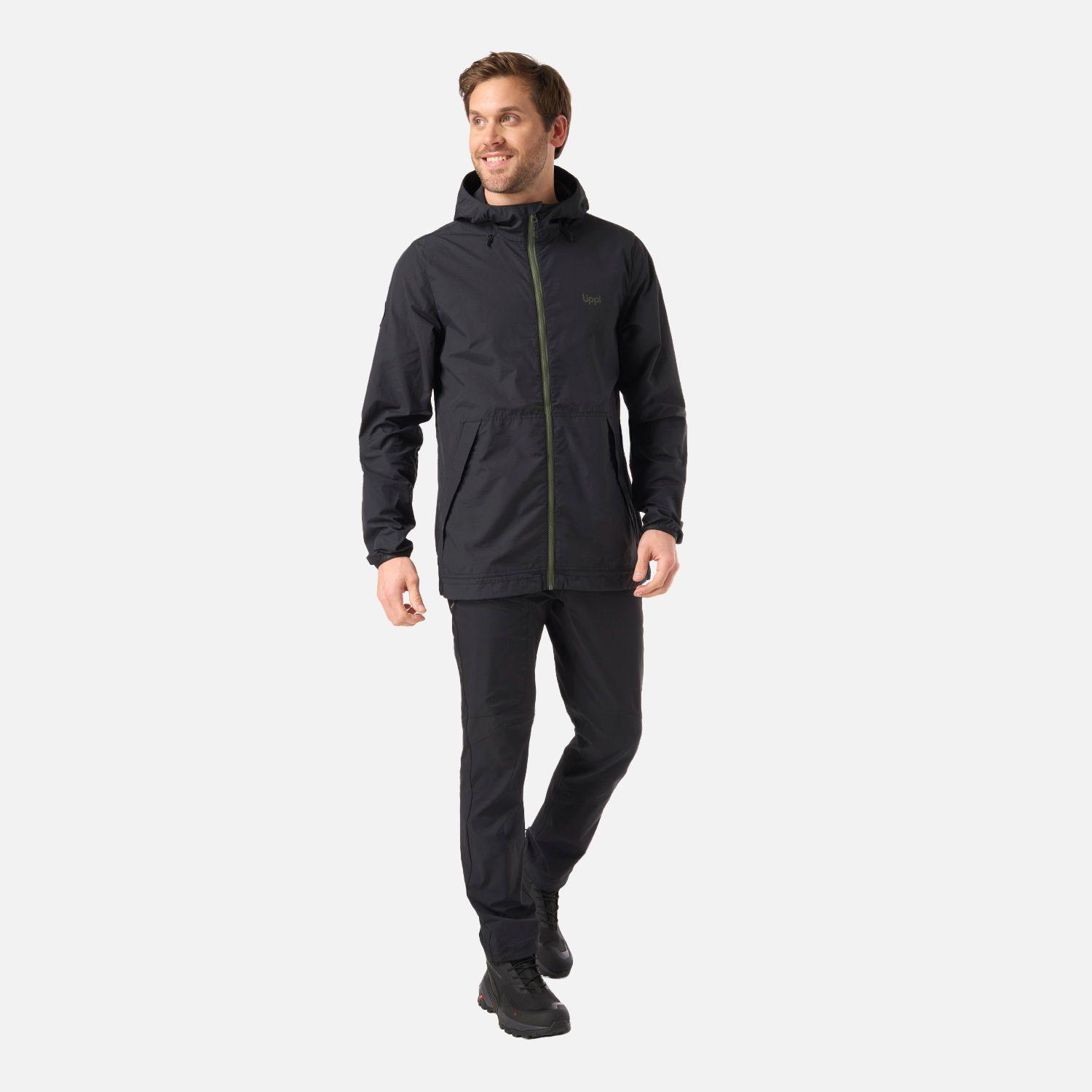 Chaqueta Hombre WindLand WindBreaker Hoody Jacket Negro Lippi V26-6