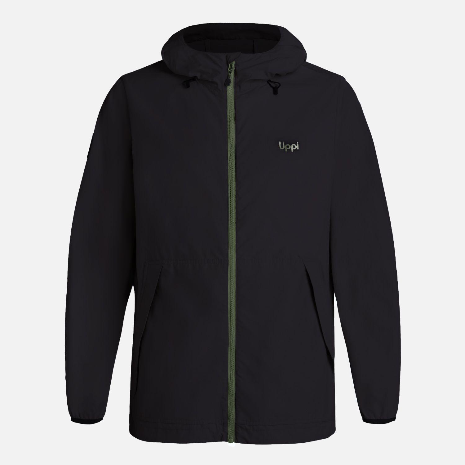 Chaqueta Hombre WindLand WindBreaker Hoody Jacket Negro Lippi V26-7