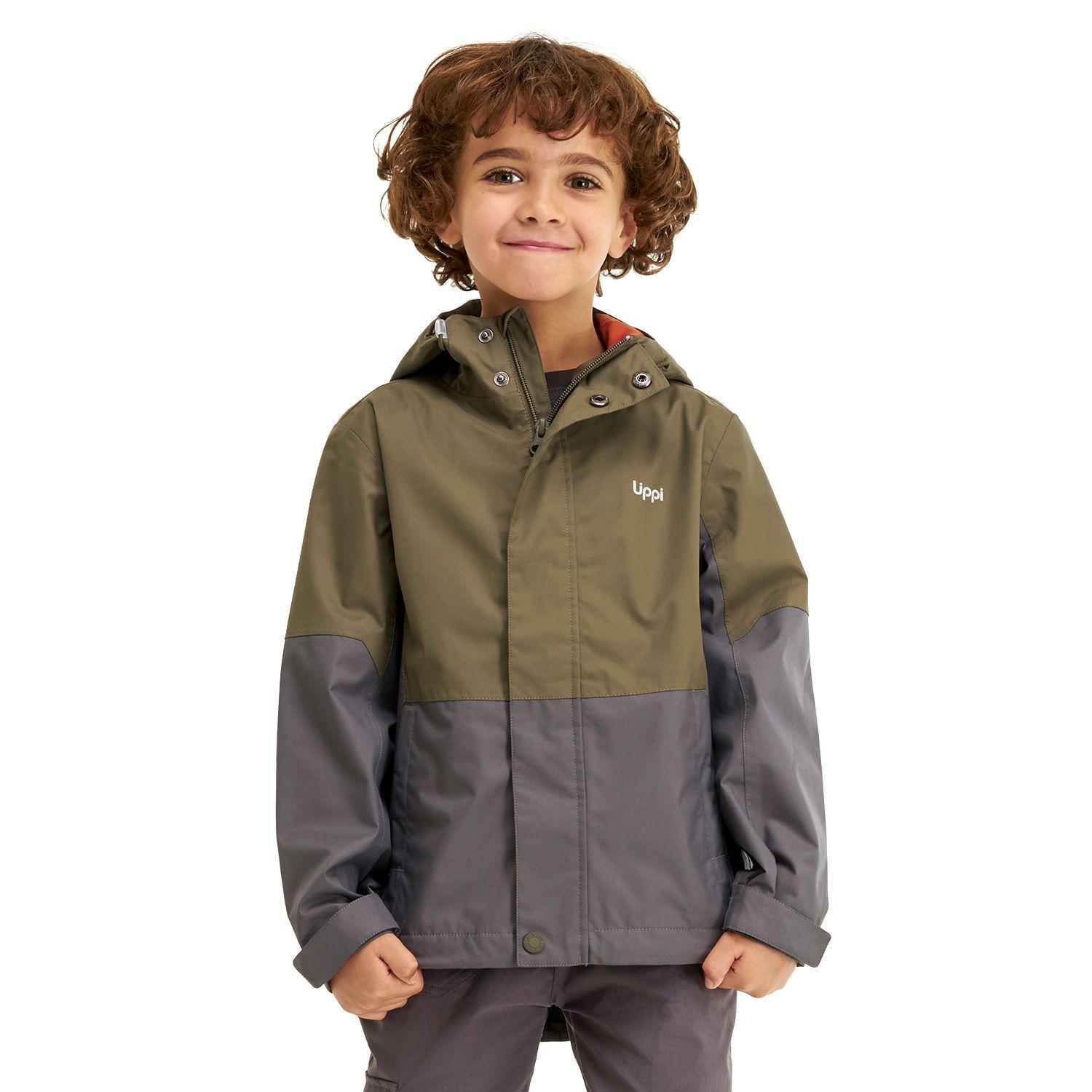 Chaqueta Niño Blizzard B-Dry Hoody Jacket Verde Oliva / Gris Oscuro Lippi-1