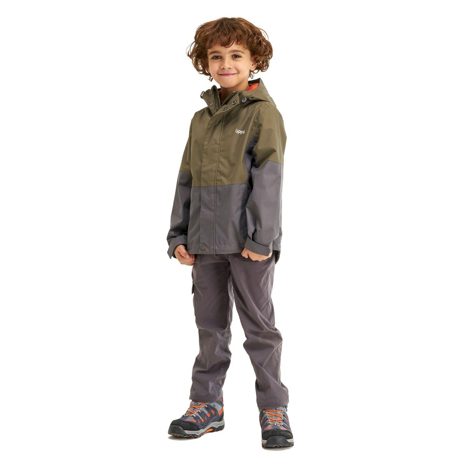 Chaqueta Niño Blizzard B-Dry Hoody Jacket Verde Oliva / Gris Oscuro Lippi-5