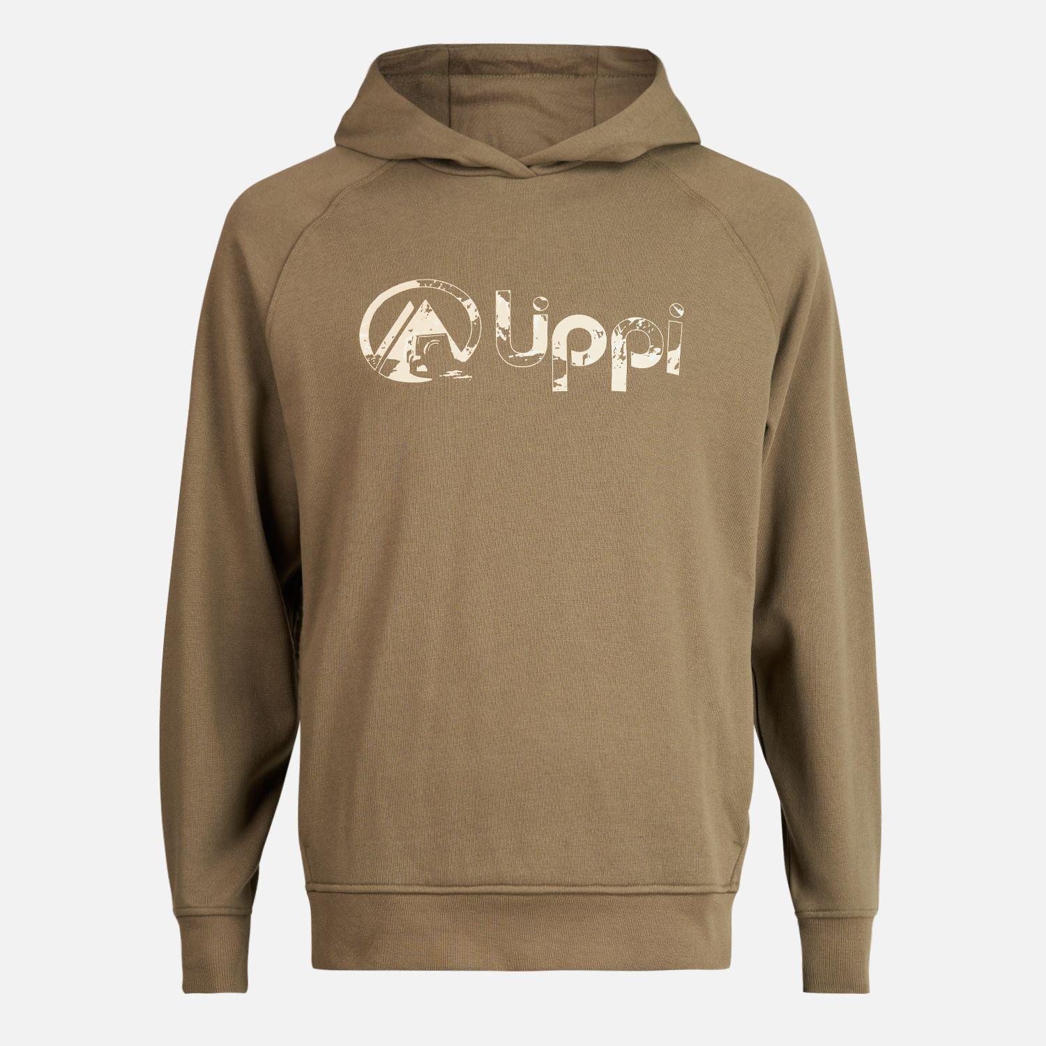 Poleron Hombre Insigne Hoody Sweatshirt Front Print Verde Militar Lippi I23-0